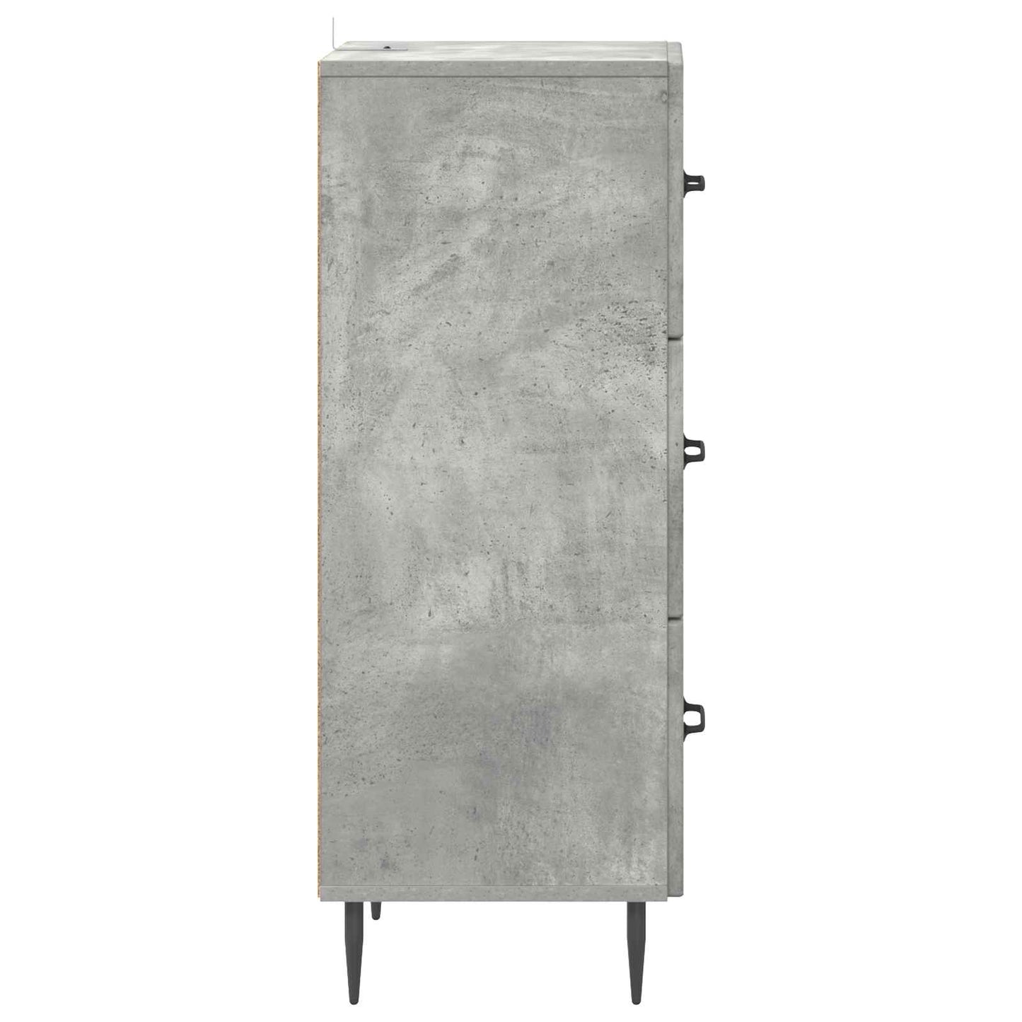 Ladenkast Betongrijs 33 x 34,5 x 89,5 cm Bewerkt hout is nu te koop bij PeponiXL, paradijselijk wonen!