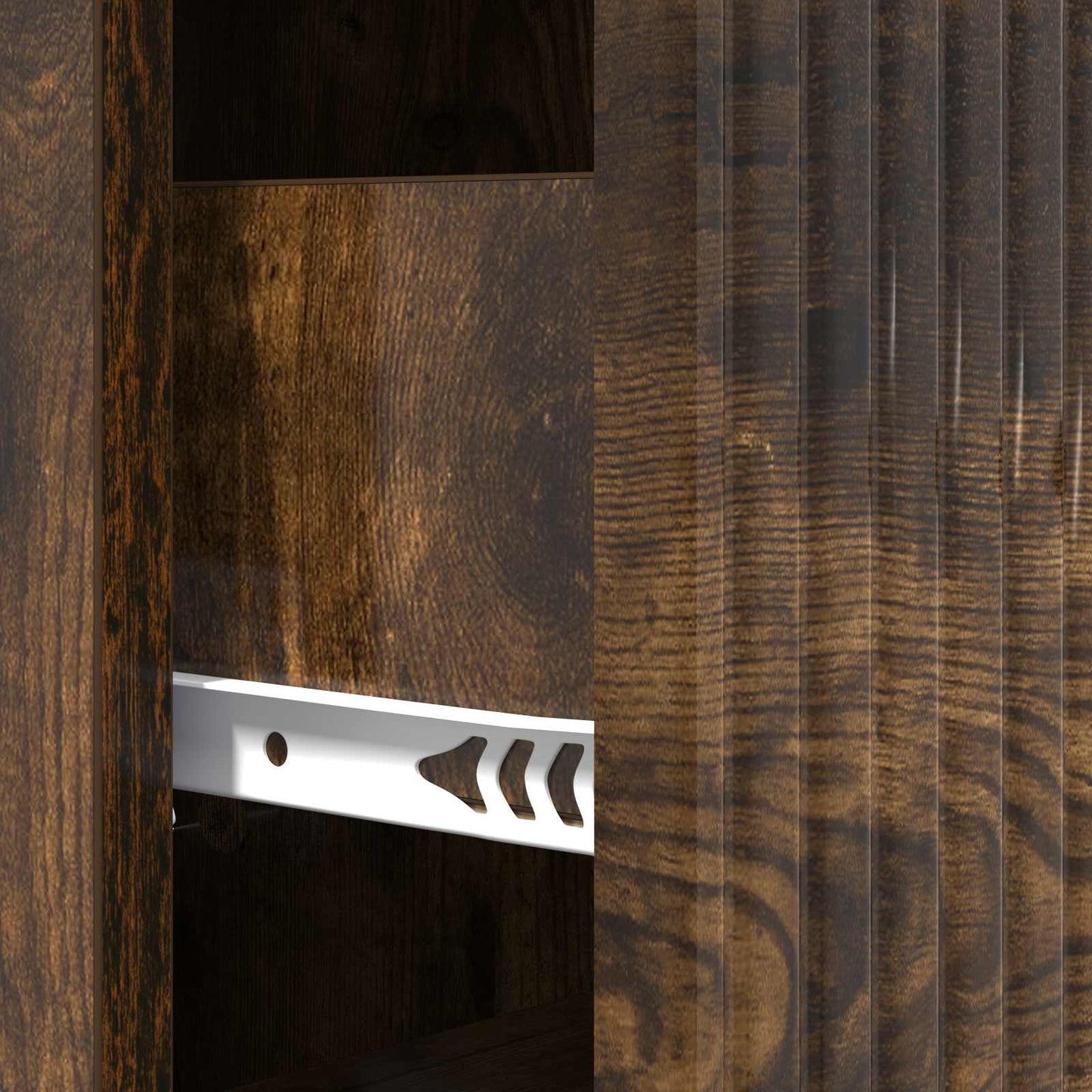 Ladenkast Gerookt eiken 33 x 34,5 x 89,5 cm Bewerkt hout is nu te koop bij PeponiXL, paradijselijk wonen!