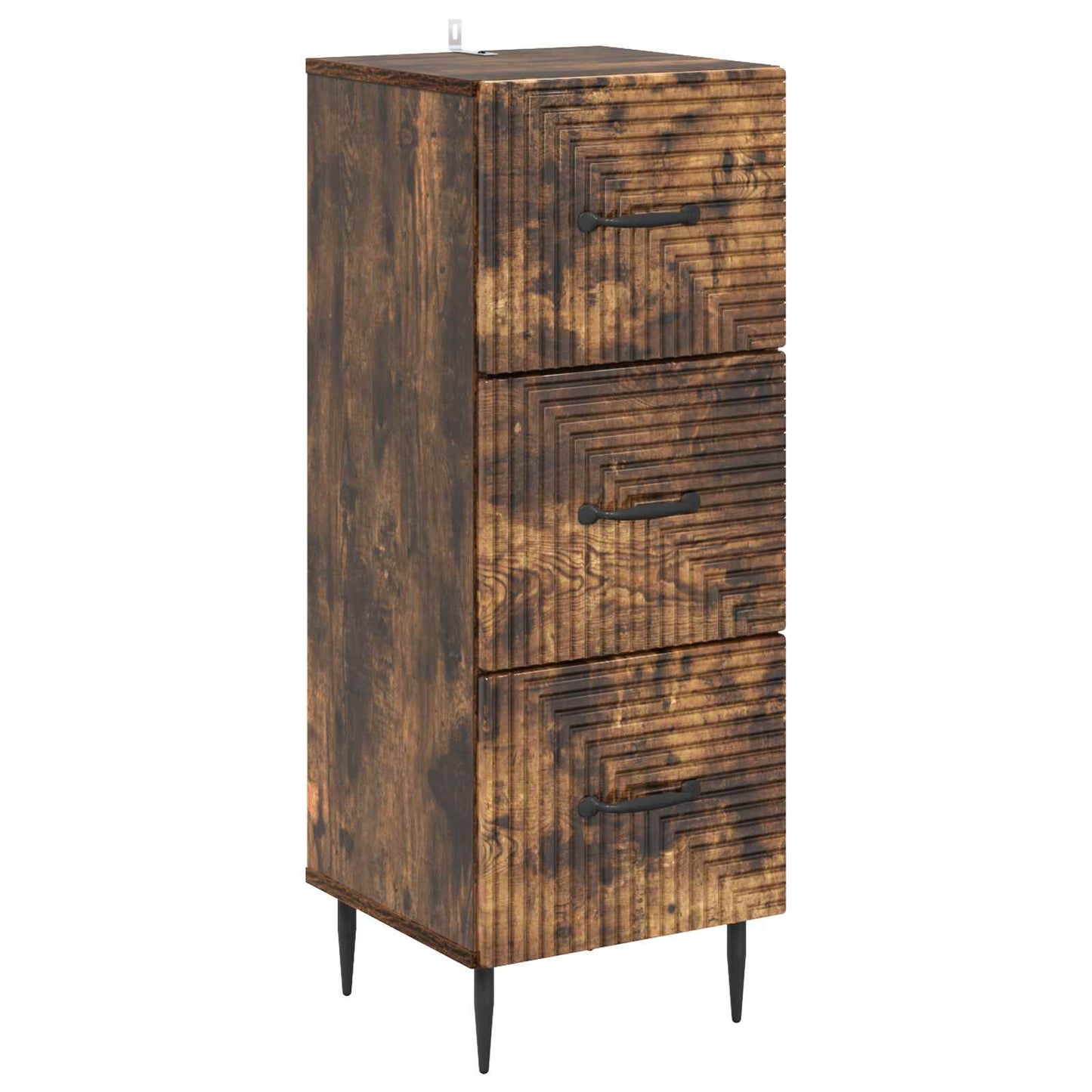 Ladenkast Gerookt eiken 33 x 34,5 x 89,5 cm Bewerkt hout is nu te koop bij PeponiXL, paradijselijk wonen!