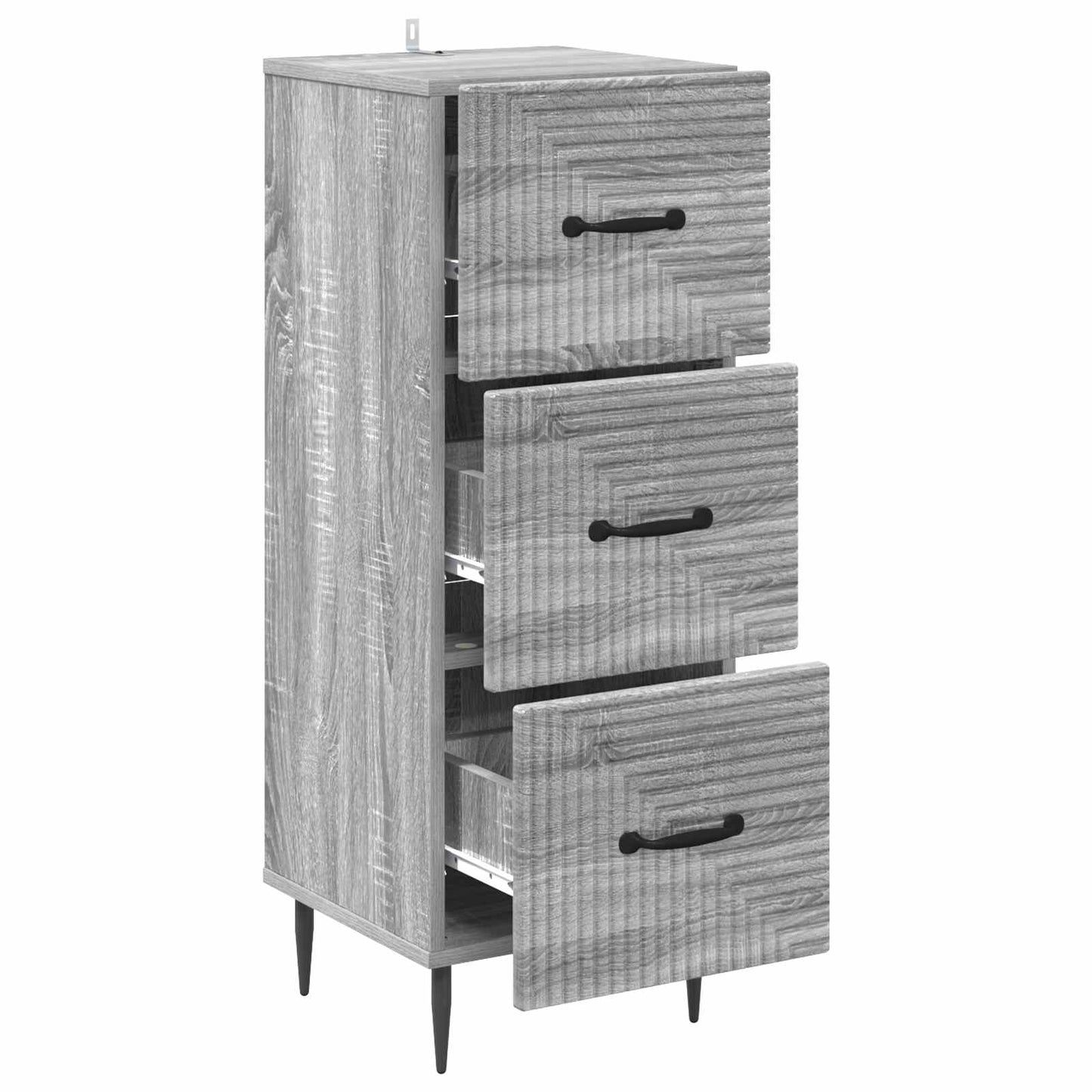 Ladenkast Grijs sonoma 33 x 34,5 x 89,5 cm Bewerkt hout is nu te koop bij PeponiXL, paradijselijk wonen!