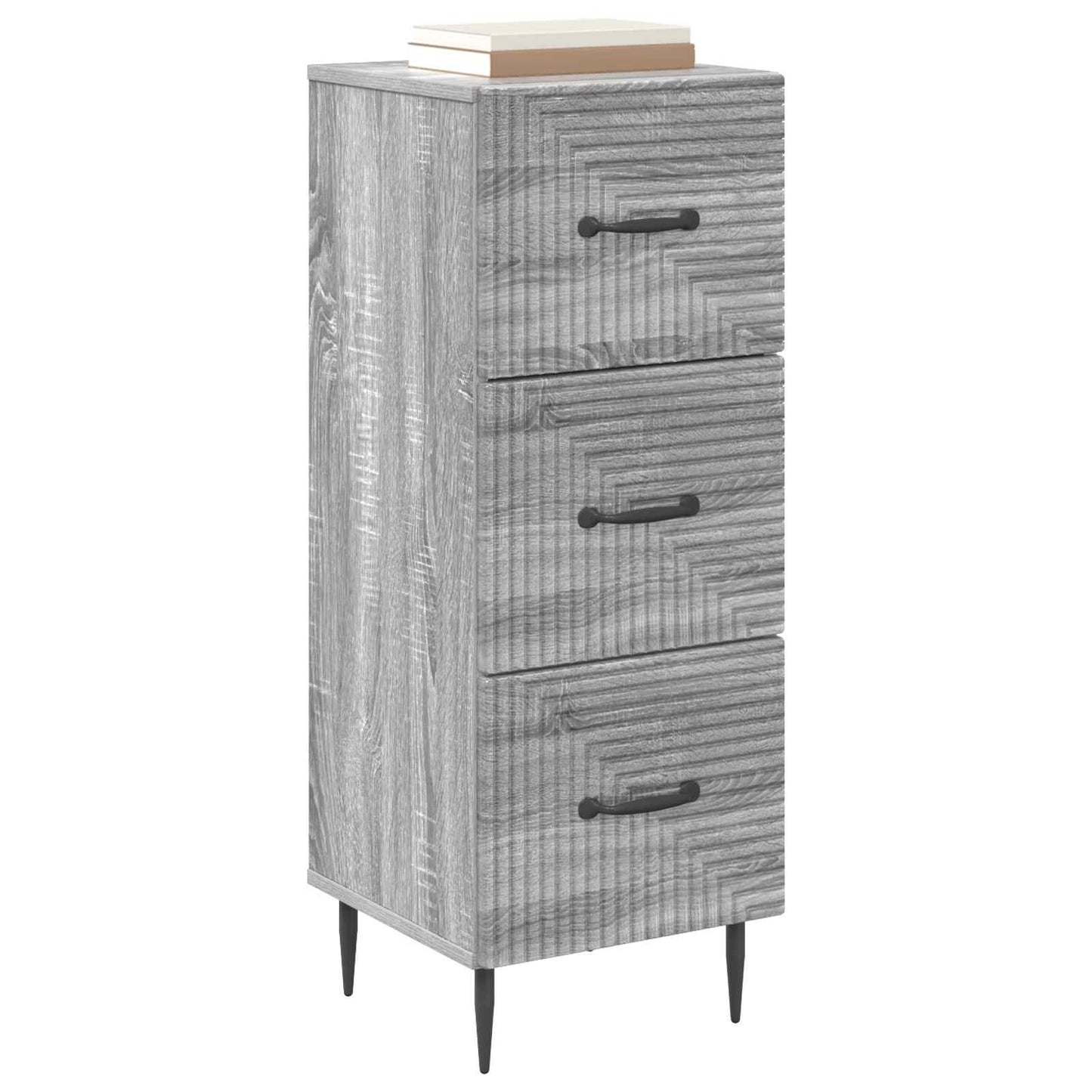Ladenkast Grijs sonoma 33 x 34,5 x 89,5 cm Bewerkt hout is nu te koop bij PeponiXL, paradijselijk wonen!