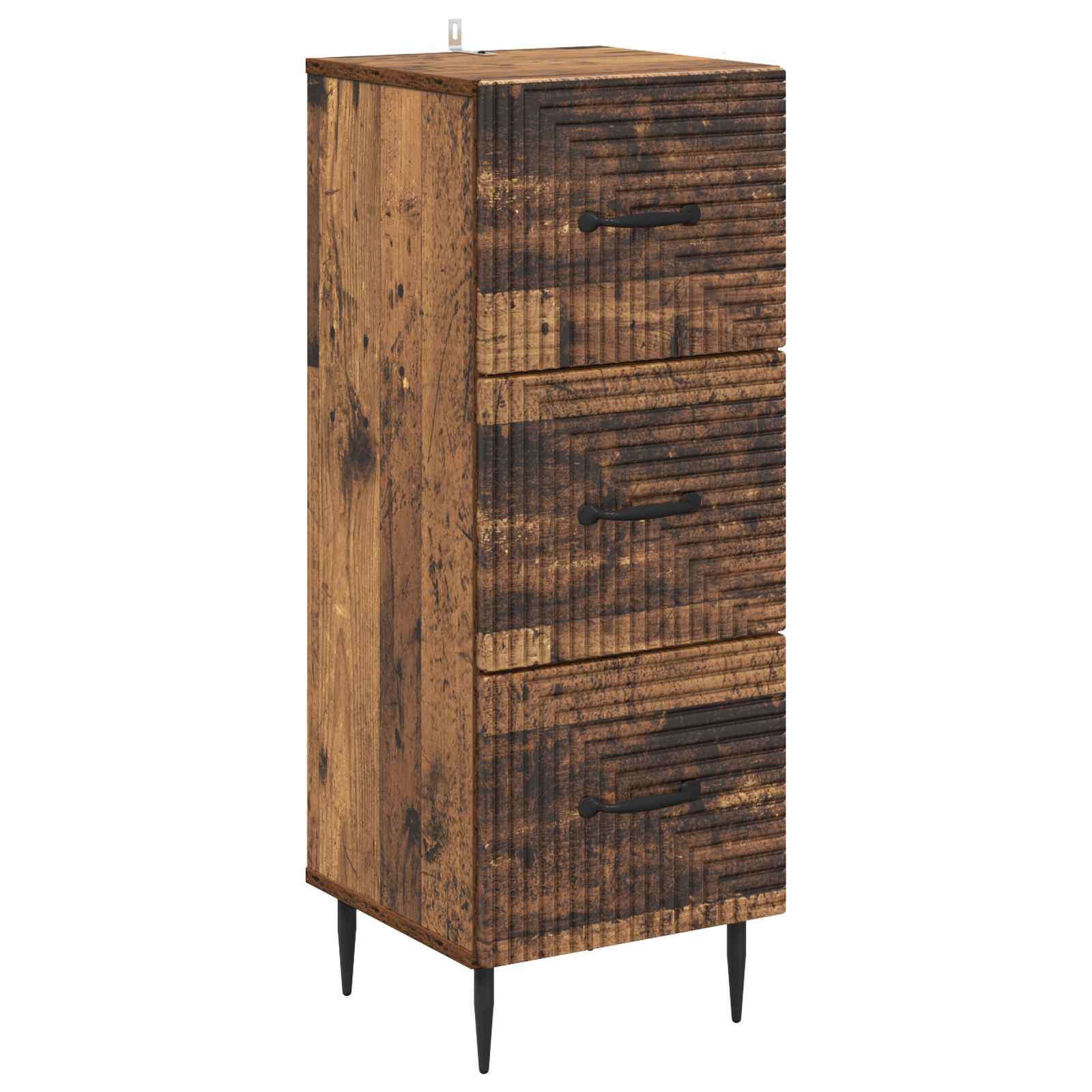 Ladenkast Oud hout 33 x 34,5 x 89,5 cm Bewerkt hout is nu te koop bij PeponiXL, paradijselijk wonen!