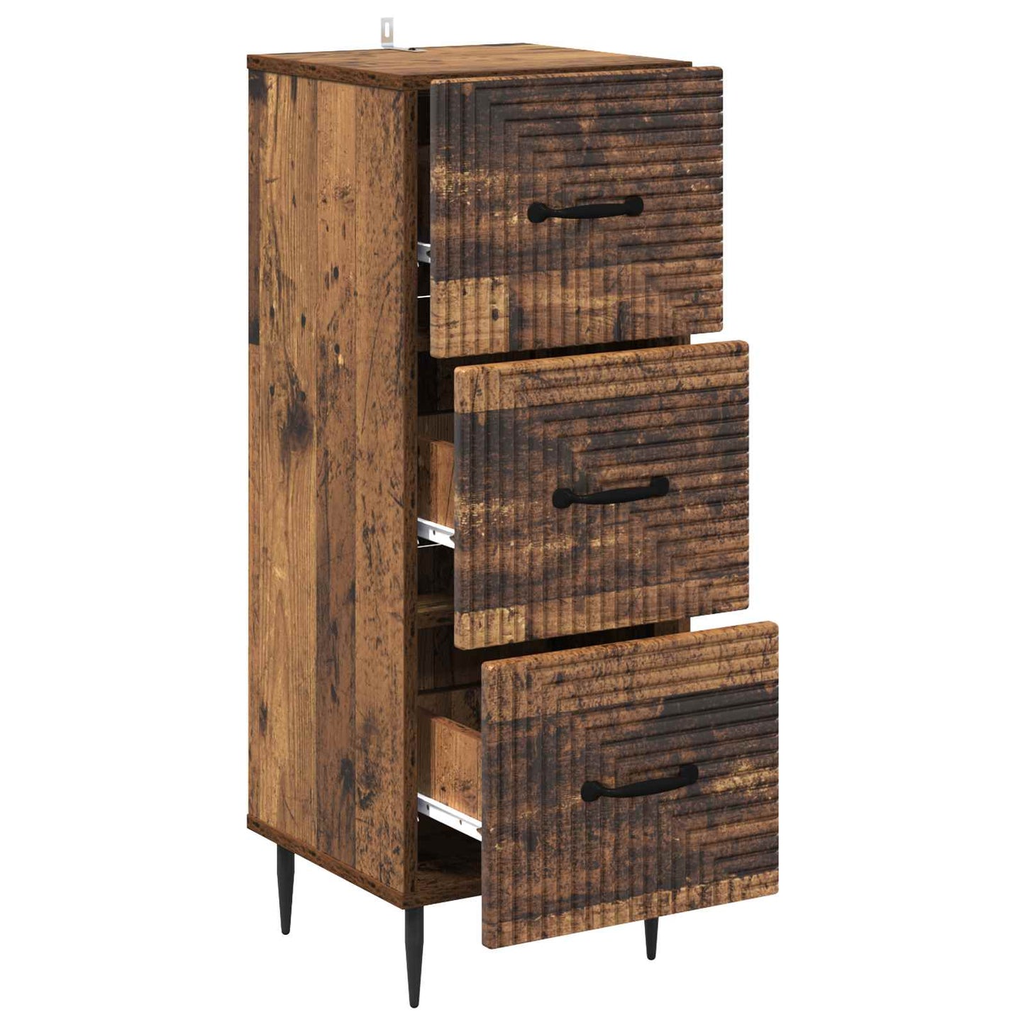 Ladenkast Oud hout 33 x 34,5 x 89,5 cm Bewerkt hout is nu te koop bij PeponiXL, paradijselijk wonen!