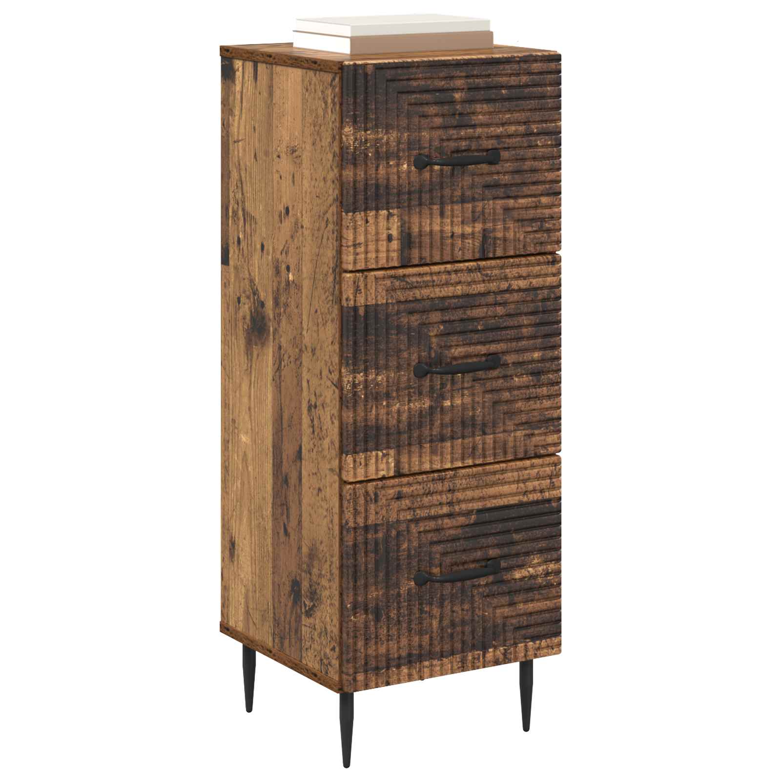 Ladenkast Oud hout 33 x 34,5 x 89,5 cm Bewerkt hout is nu te koop bij PeponiXL, paradijselijk wonen!