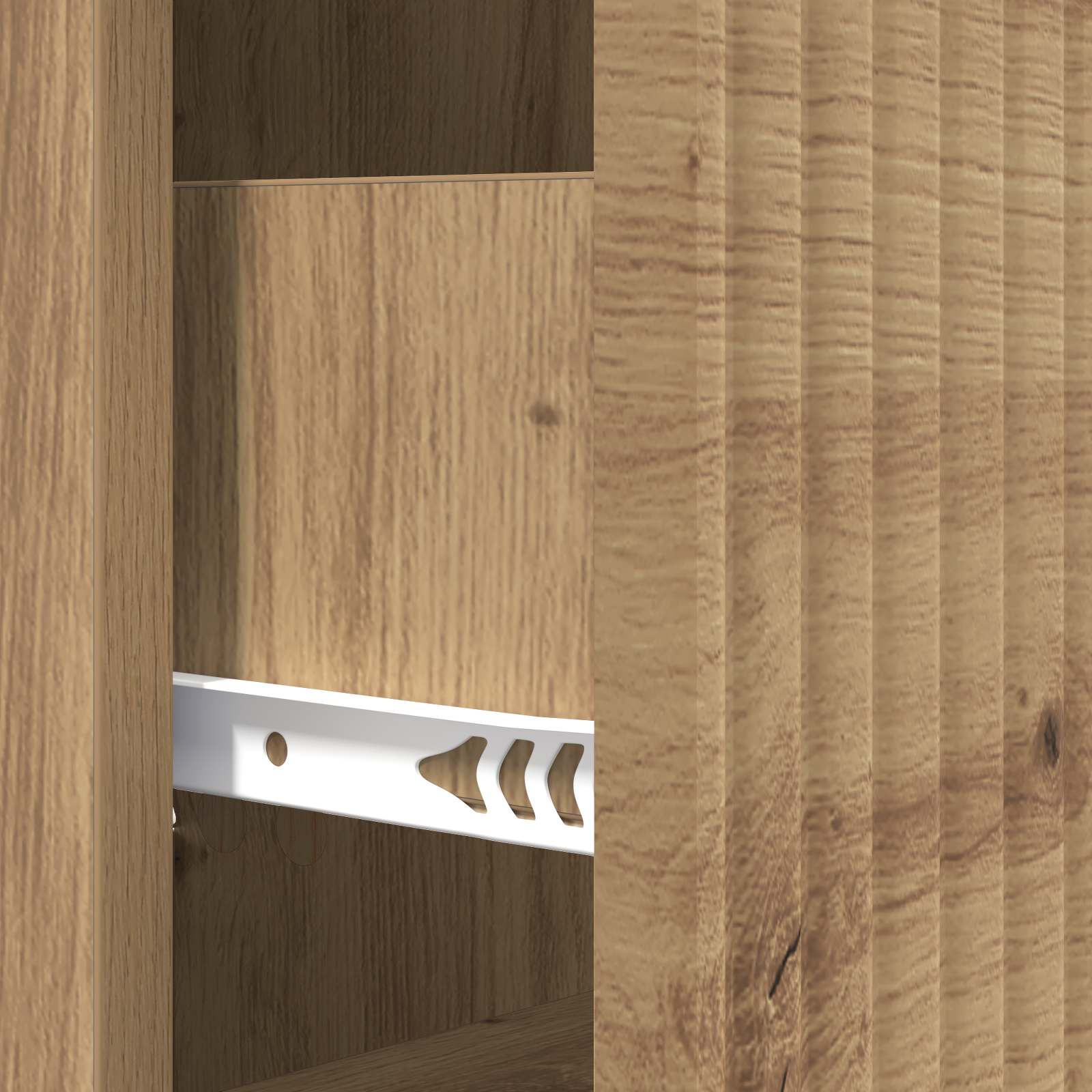 Ladenkast Artisanaal eiken 33 x 34,5 x 89,5 cm Bewerkt hout is nu te koop bij PeponiXL, paradijselijk wonen!