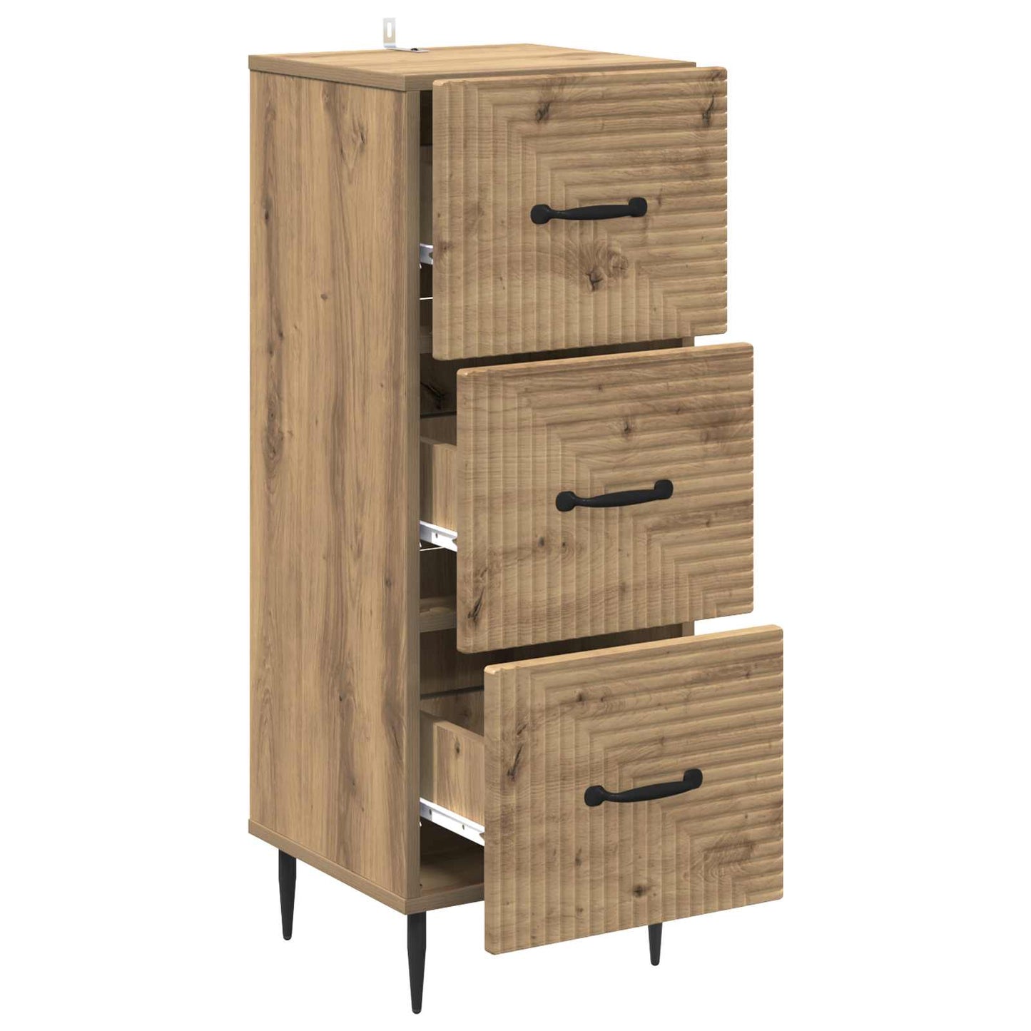 Ladenkast Artisanaal eiken 33 x 34,5 x 89,5 cm Bewerkt hout is nu te koop bij PeponiXL, paradijselijk wonen!