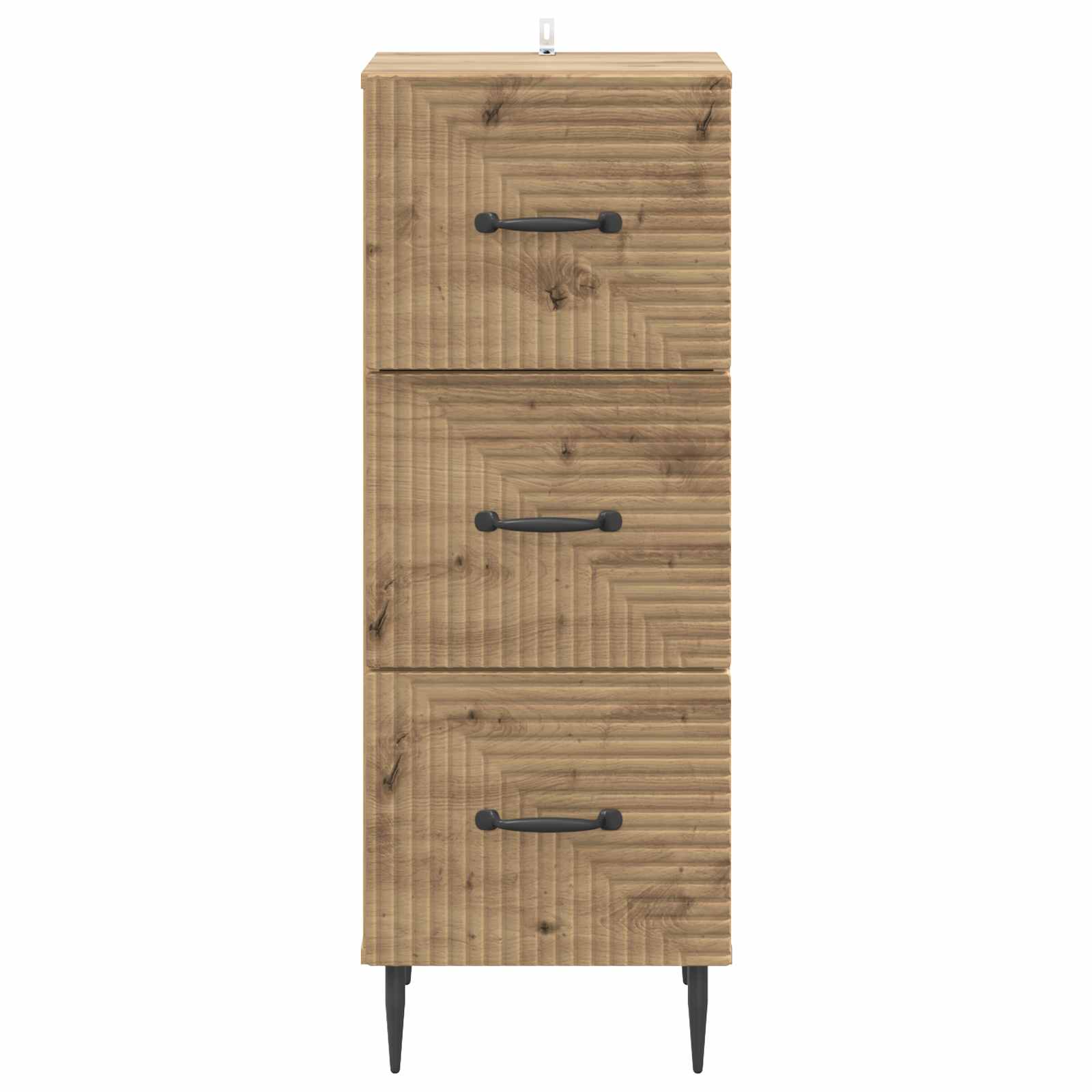 Ladenkast Artisanaal eiken 33 x 34,5 x 89,5 cm Bewerkt hout is nu te koop bij PeponiXL, paradijselijk wonen!