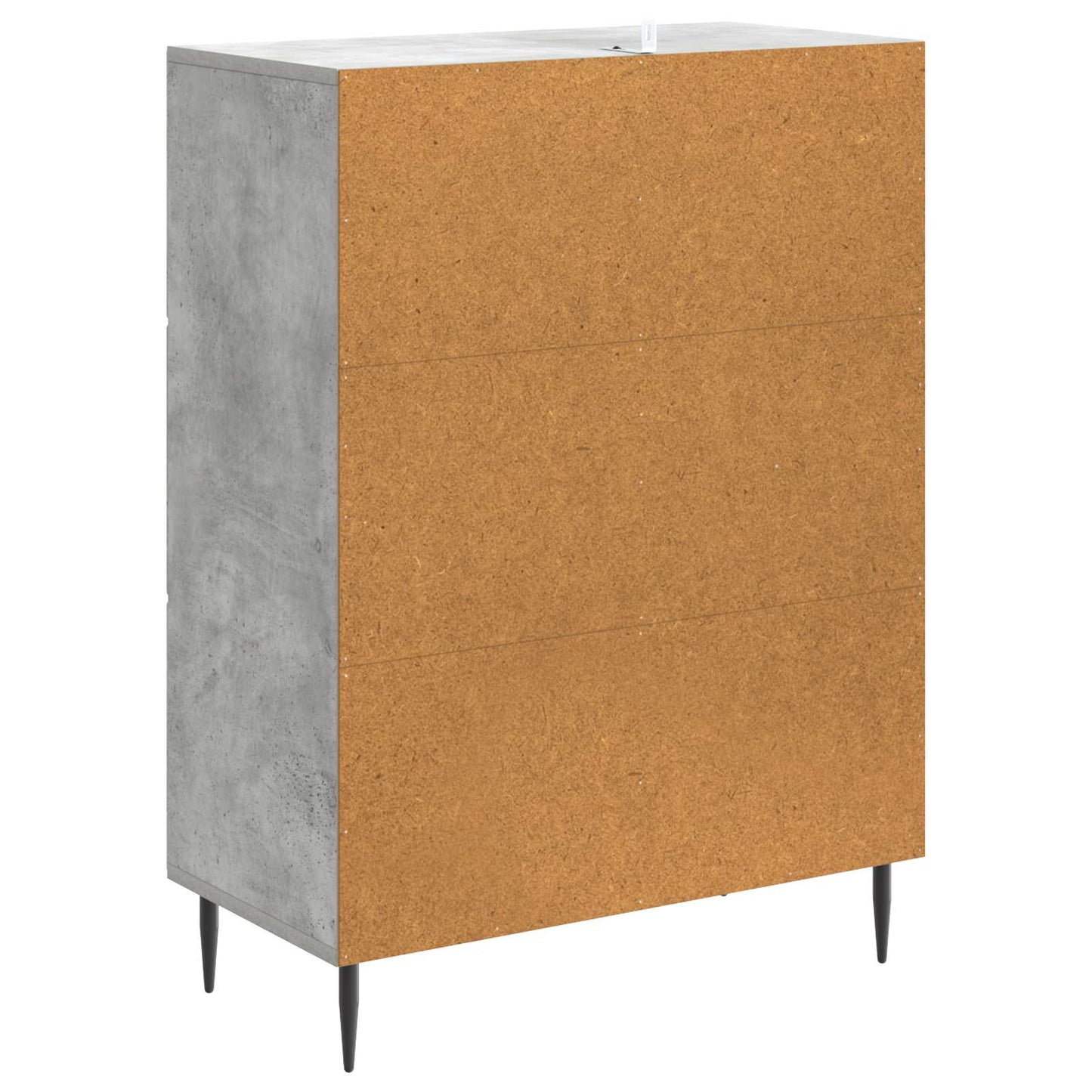 Dressoir met lade Betongrijs 66 x 34,5 x 89,5 cm Bewerkt hout is nu te koop bij PeponiXL, paradijselijk wonen!