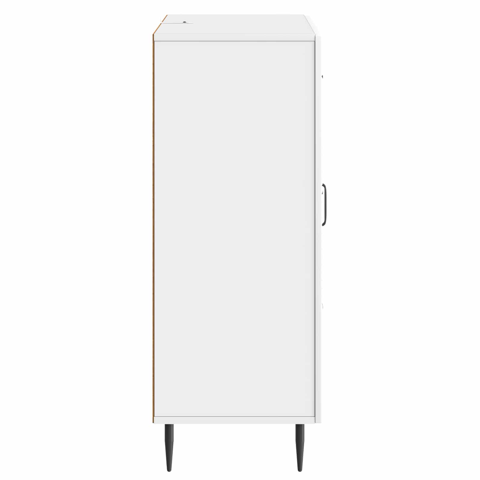 Dressoir Hoogglans Wit 66 x 34,5 x 89,5 cm Bewerkt hout is nu te koop bij PeponiXL, paradijselijk wonen!