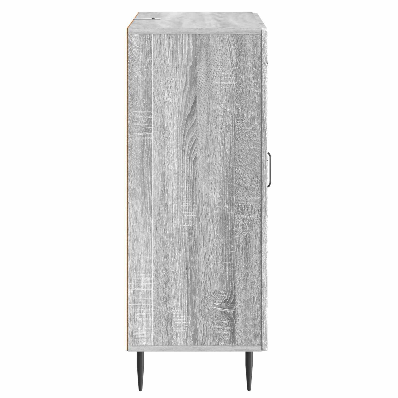 Dressoir met lade Grijs sonoma 66 x 34,5 x 89,5 cm Bewerkt hout is nu te koop bij PeponiXL, paradijselijk wonen!