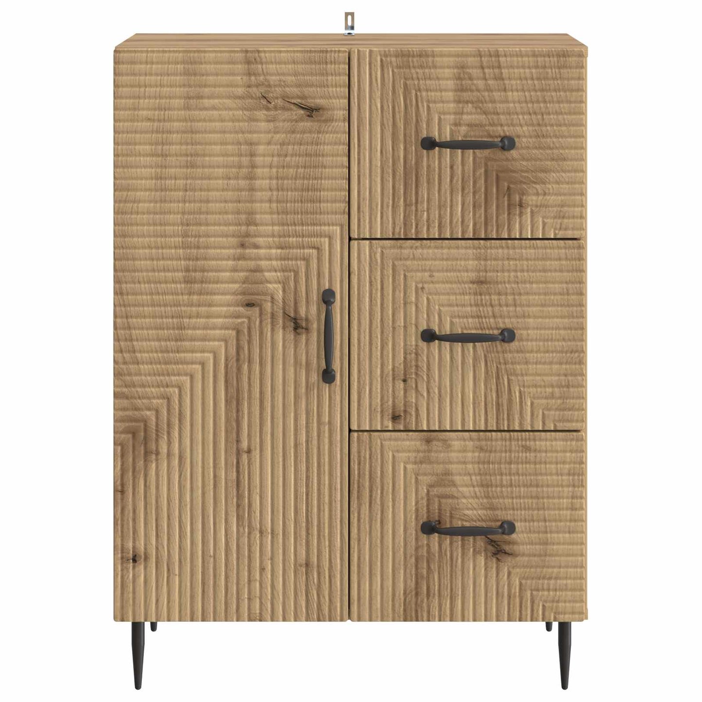Dressoir Artisanaal eiken 66 x 34,5 x 89,5 cm Bewerkt hout is nu te koop bij PeponiXL, paradijselijk wonen!