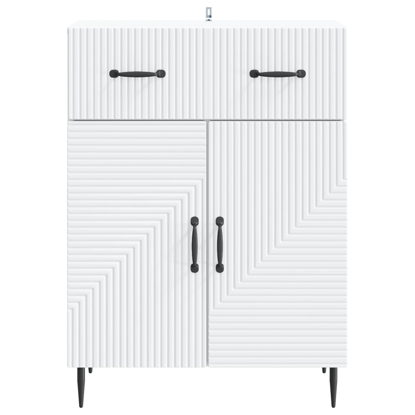 Dressoir Wit 66 x 34,5 x 89,5 cm Bewerkt hout is nu te koop bij PeponiXL, paradijselijk wonen!