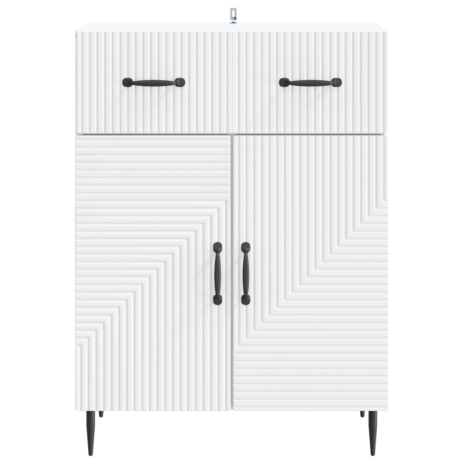 Dressoir Wit 66 x 34,5 x 89,5 cm Bewerkt hout is nu te koop bij PeponiXL, paradijselijk wonen!