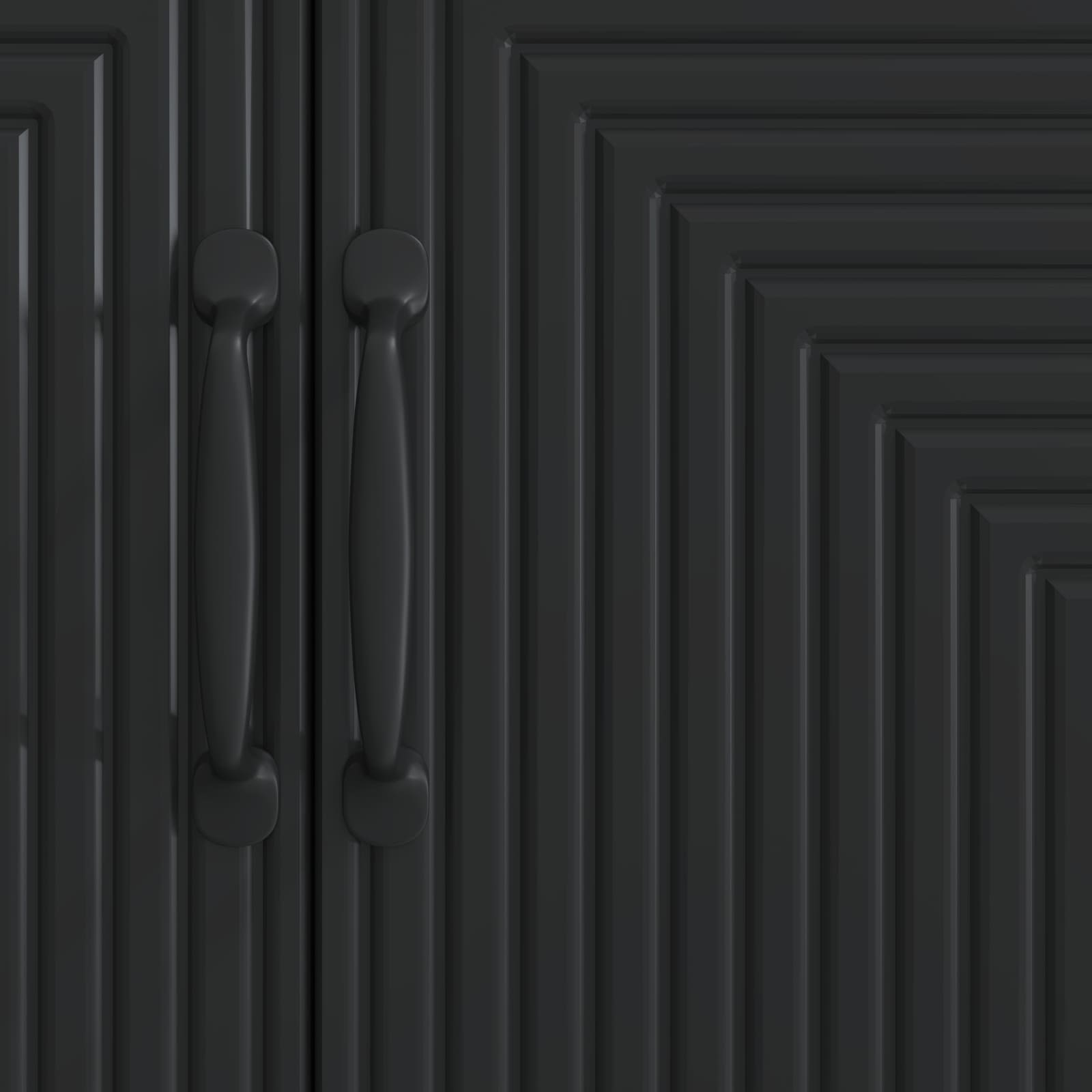 Dressoir Zwart 89 x 34,5 x 80 cm Bewerkt hout is nu te koop bij PeponiXL, paradijselijk wonen!
