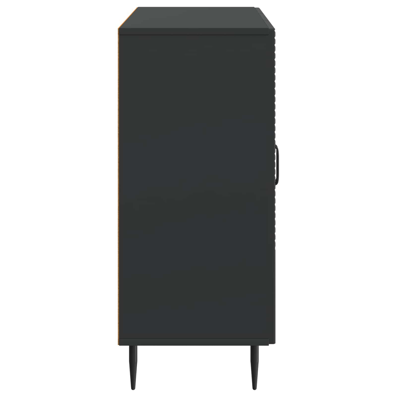 Dressoir Zwart 89 x 34,5 x 80 cm Bewerkt hout is nu te koop bij PeponiXL, paradijselijk wonen!