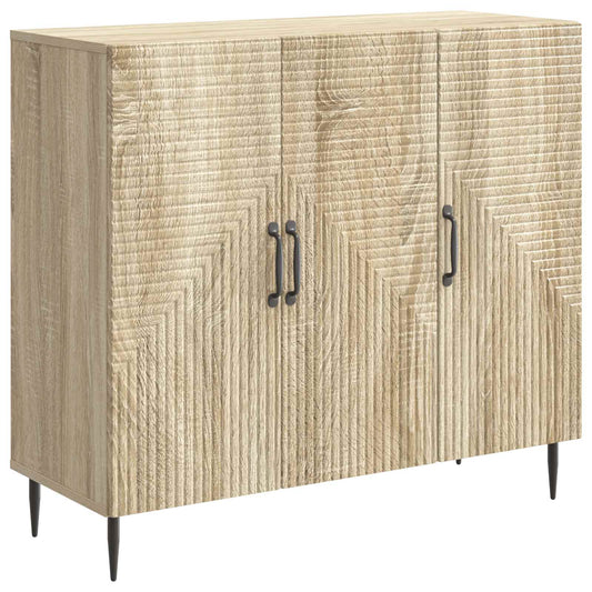 Dressoir Sonoma Eiken 89 x 34,5 x 80 cm Bewerkt hout is nu te koop bij PeponiXL, paradijselijk wonen!