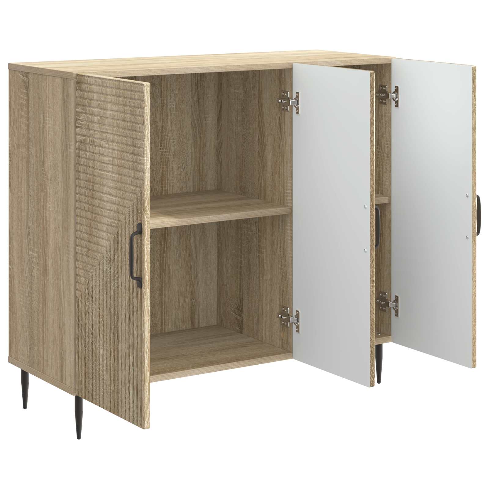 Dressoir Sonoma Eiken 89 x 34,5 x 80 cm Bewerkt hout is nu te koop bij PeponiXL, paradijselijk wonen!