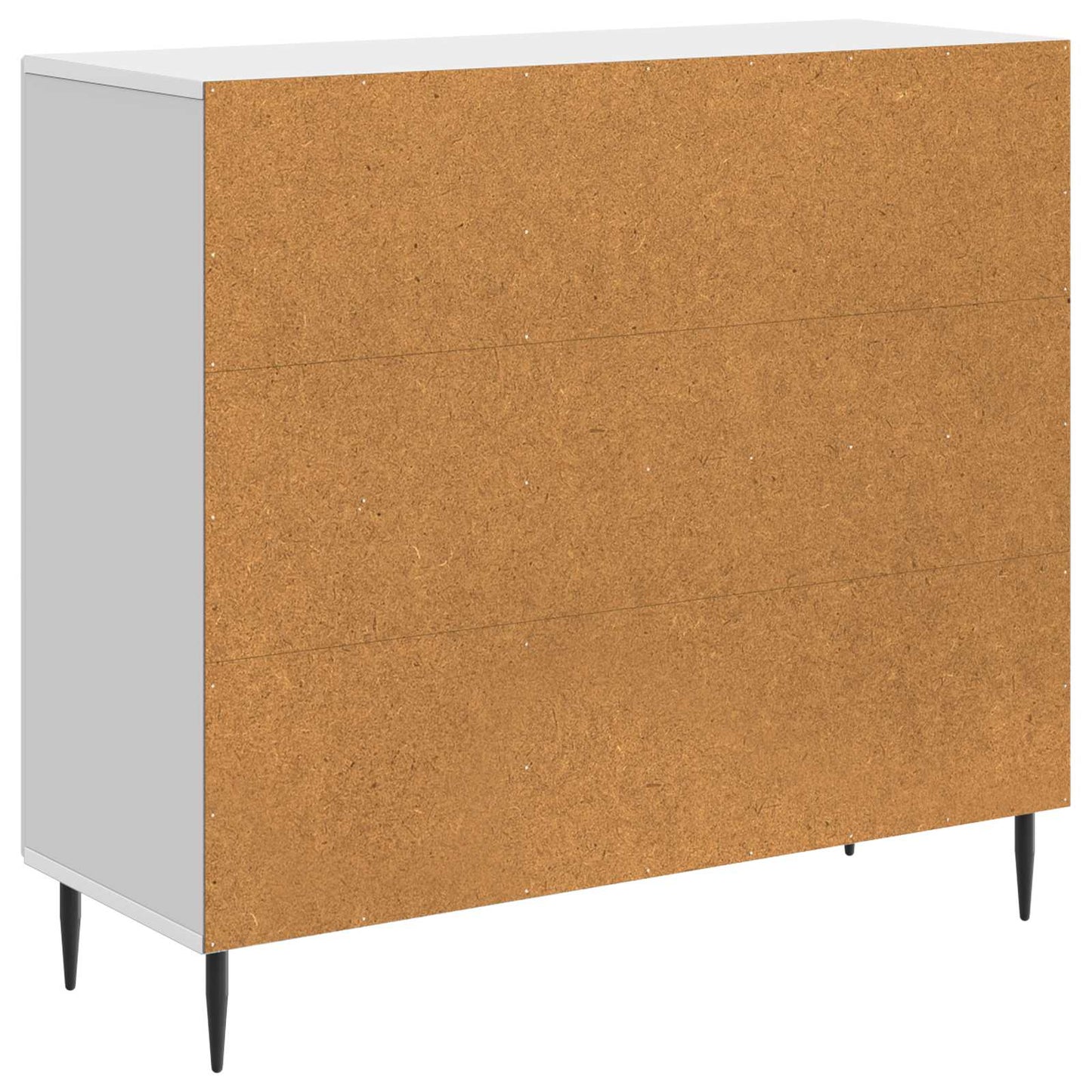 Dressoir Hoogglans Wit 89 x 34,5 x 80 cm Bewerkt hout is nu te koop bij PeponiXL, paradijselijk wonen!