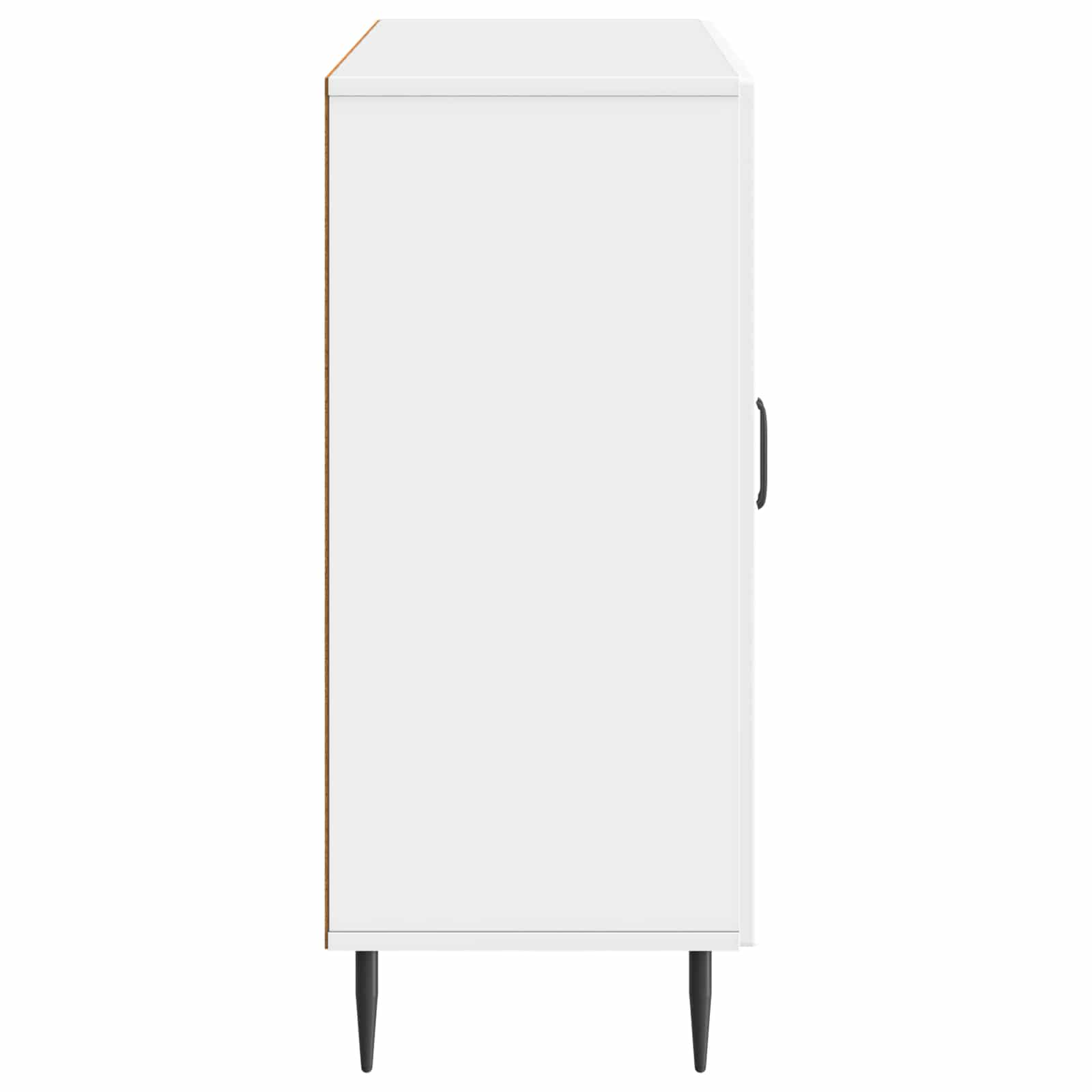 Dressoir Hoogglans Wit 89 x 34,5 x 80 cm Bewerkt hout is nu te koop bij PeponiXL, paradijselijk wonen!