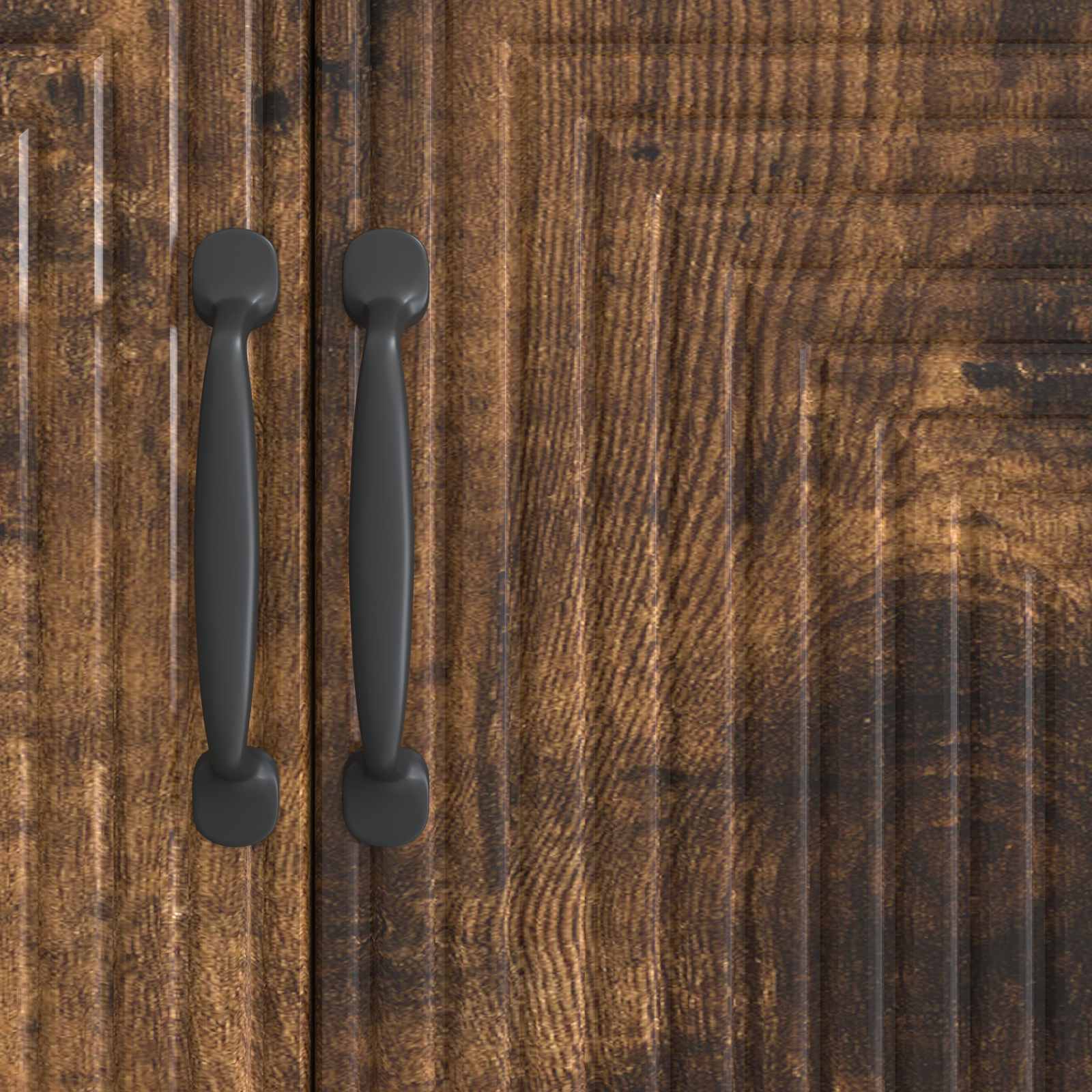 Dressoir Gerookt eiken 89 x 34,5 x 80 cm Bewerkt hout is nu te koop bij PeponiXL, paradijselijk wonen!