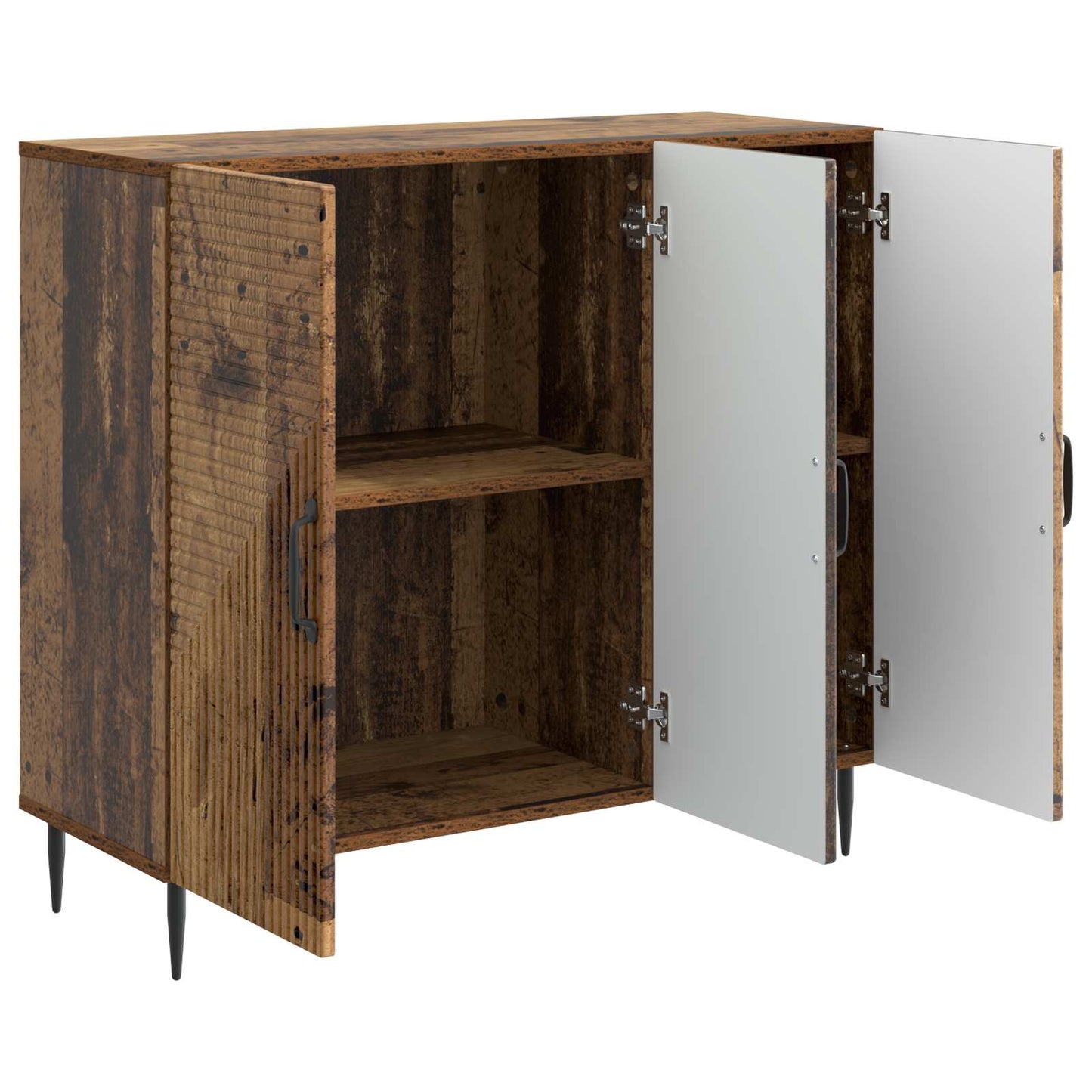 Dressoir Oud hout 89 x 34,5 x 80 cm Bewerkt hout is nu te koop bij PeponiXL, paradijselijk wonen!
