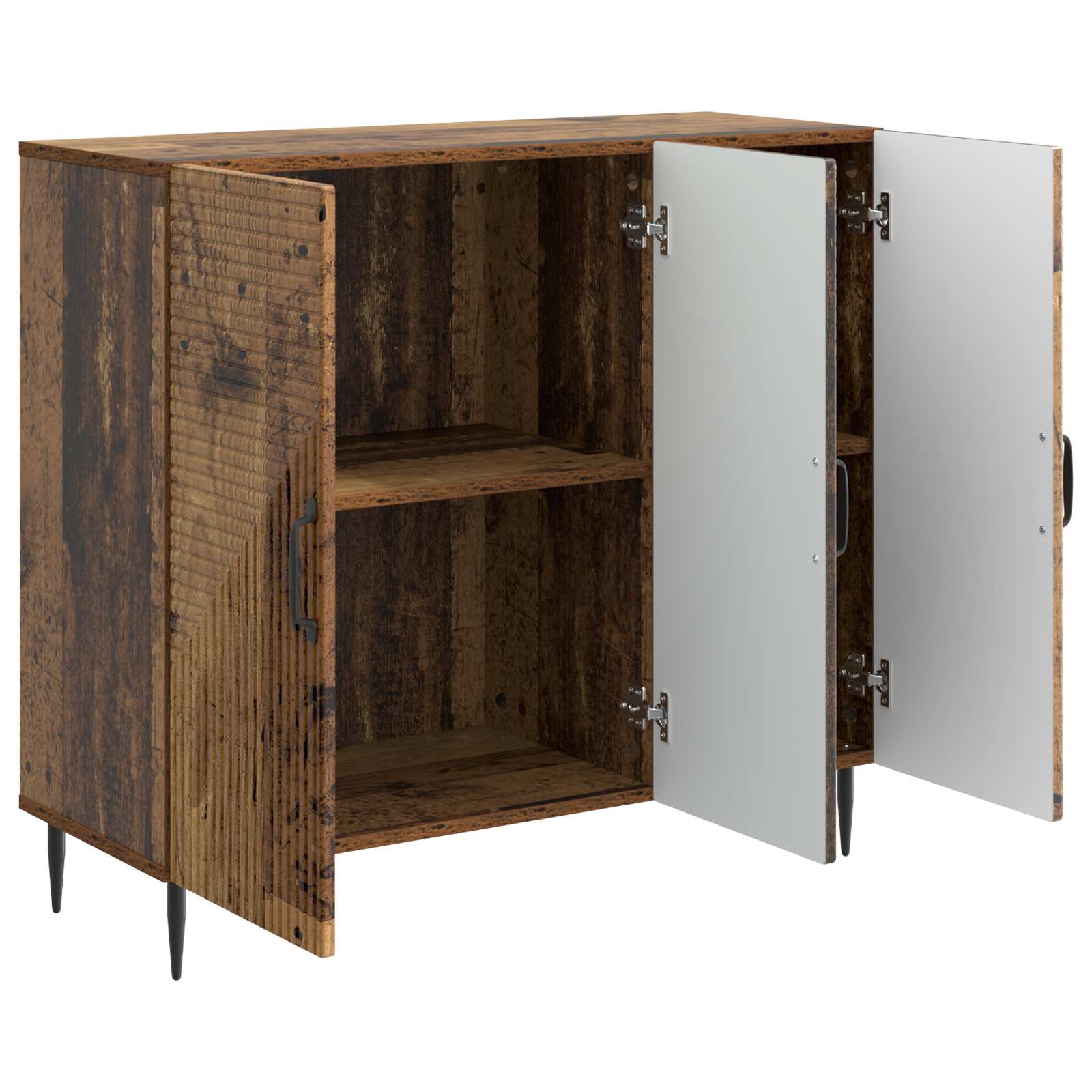 Dressoir Oud hout 89 x 34,5 x 80 cm Bewerkt hout is nu te koop bij PeponiXL, paradijselijk wonen!