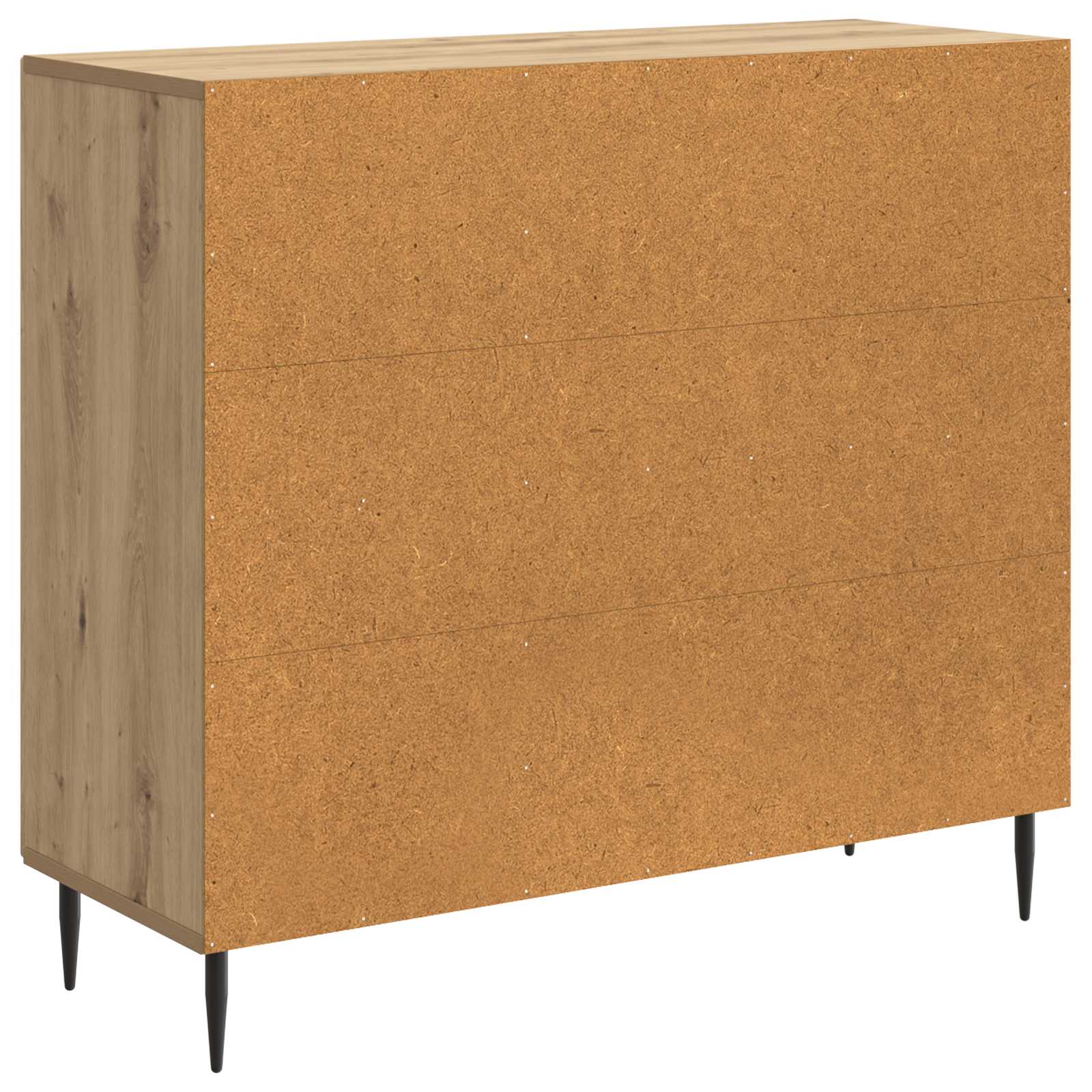 Dressoir Artisanaal eiken 89 x 34,5 x 80 cm Bewerkt hout is nu te koop bij PeponiXL, paradijselijk wonen!