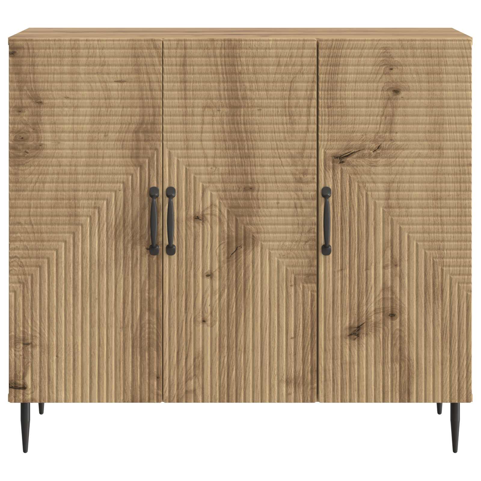 Dressoir Artisanaal eiken 89 x 34,5 x 80 cm Bewerkt hout is nu te koop bij PeponiXL, paradijselijk wonen!