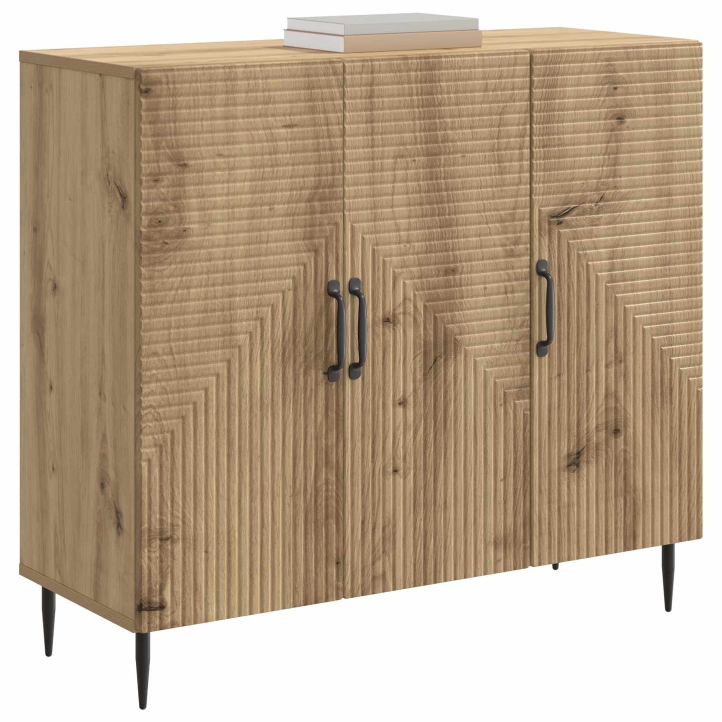 Dressoir Artisanaal eiken 89 x 34,5 x 80 cm Bewerkt hout is nu te koop bij PeponiXL, paradijselijk wonen!