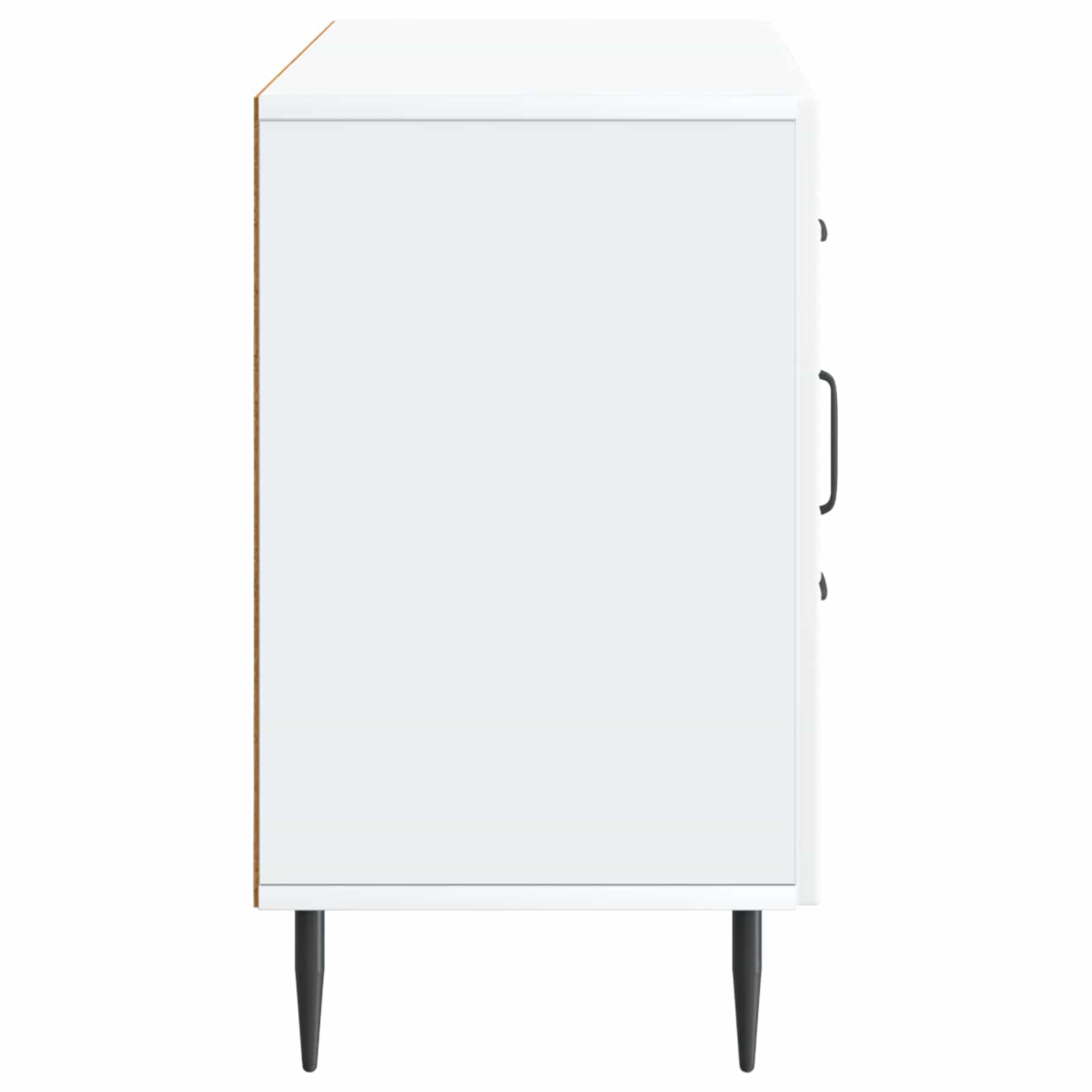 Dressoir Wit 89 x 34,5 x 60 cm Bewerkt hout is nu te koop bij PeponiXL, paradijselijk wonen!