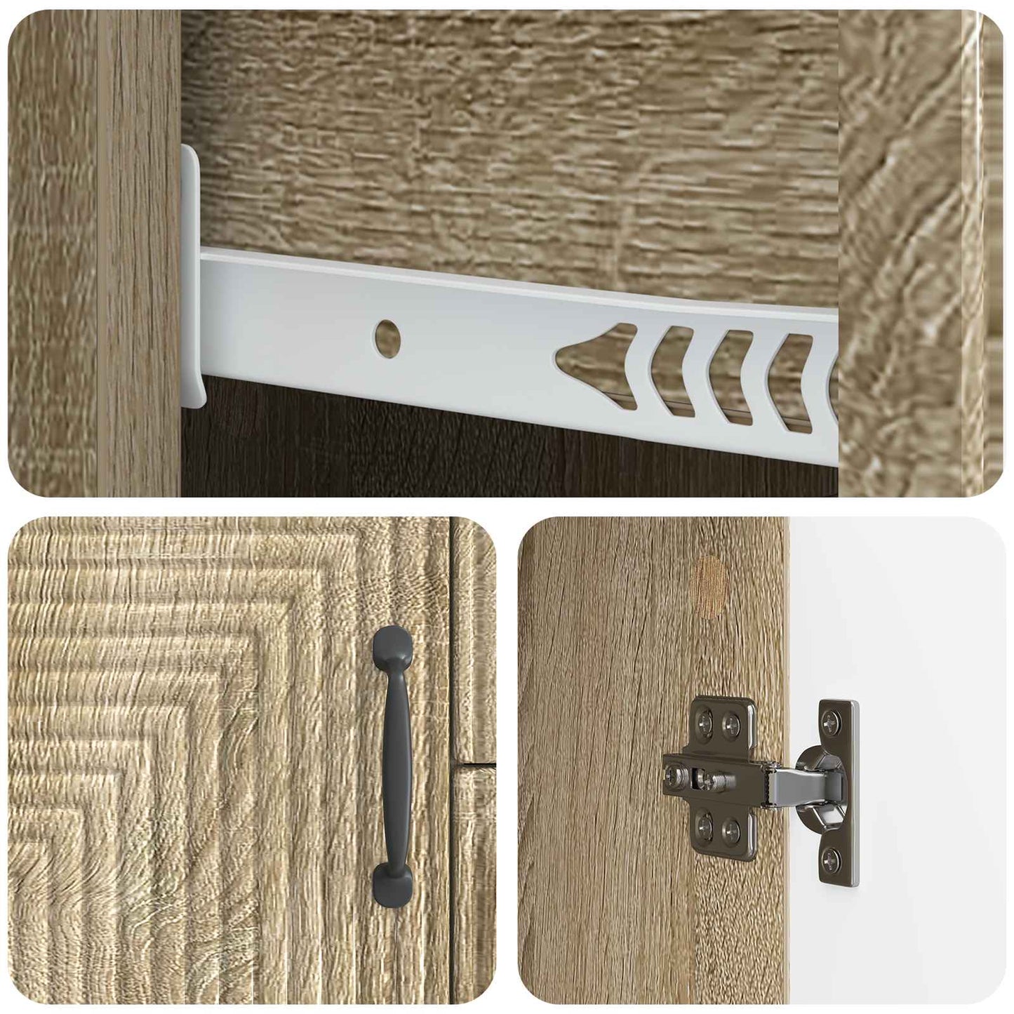 Dressoir met lade Sonoma Eiken 89 x 34,5 x 60 cm Bewerkt hout is nu te koop bij PeponiXL, paradijselijk wonen!