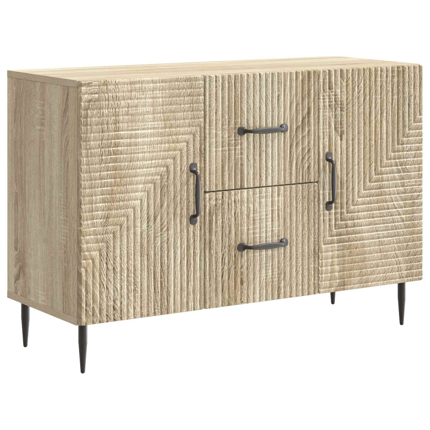 Dressoir met lade Sonoma Eiken 89 x 34,5 x 60 cm Bewerkt hout is nu te koop bij PeponiXL, paradijselijk wonen!