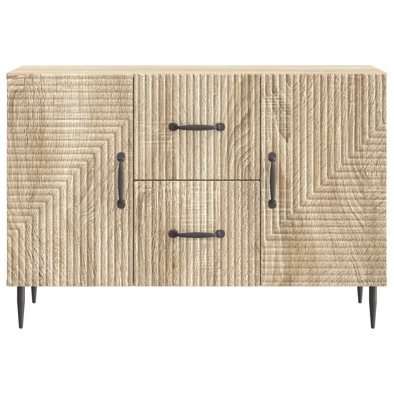 Dressoir met lade Sonoma Eiken 89 x 34,5 x 60 cm Bewerkt hout is nu te koop bij PeponiXL, paradijselijk wonen!