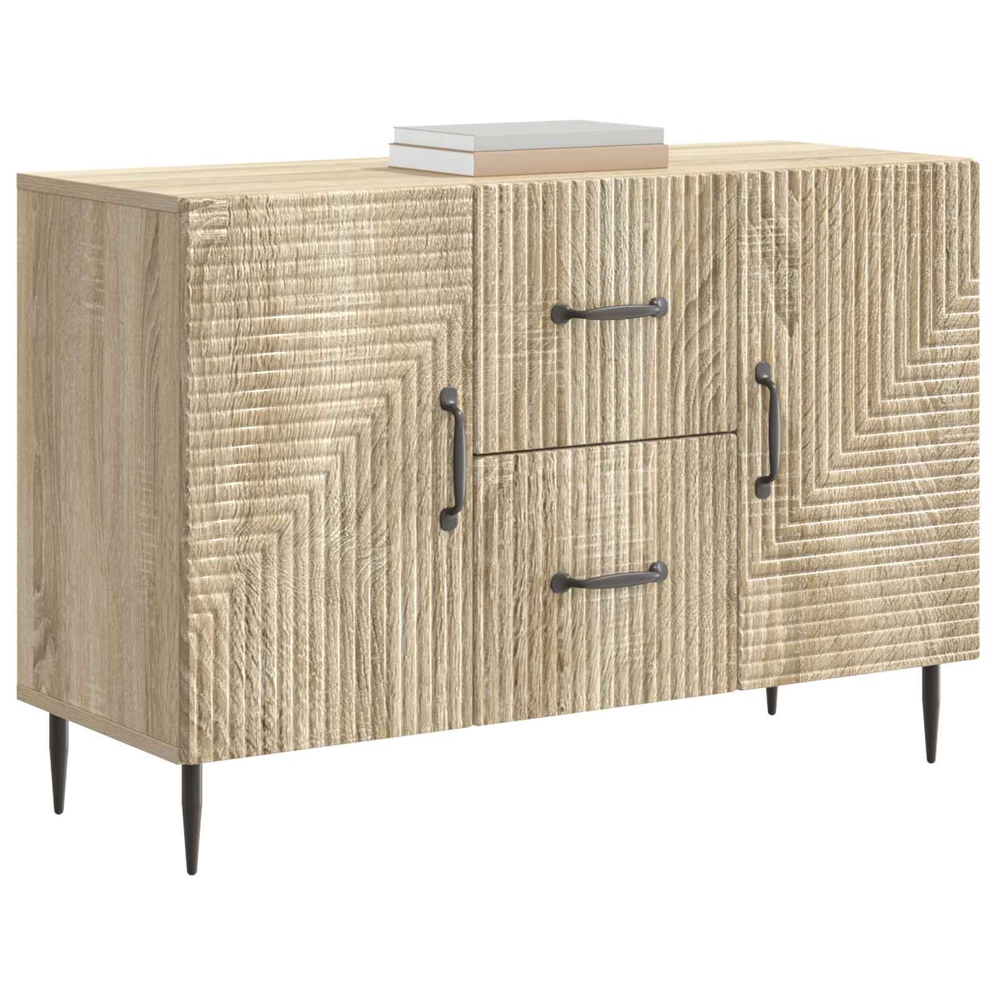 Dressoir met lade Sonoma Eiken 89 x 34,5 x 60 cm Bewerkt hout is nu te koop bij PeponiXL, paradijselijk wonen!