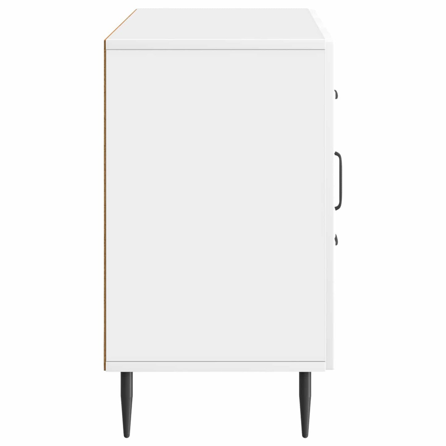 Dressoir met lade Hoogglans Wit 89 x 34,5 x 60 cm Bewerkt hout is nu te koop bij PeponiXL, paradijselijk wonen!