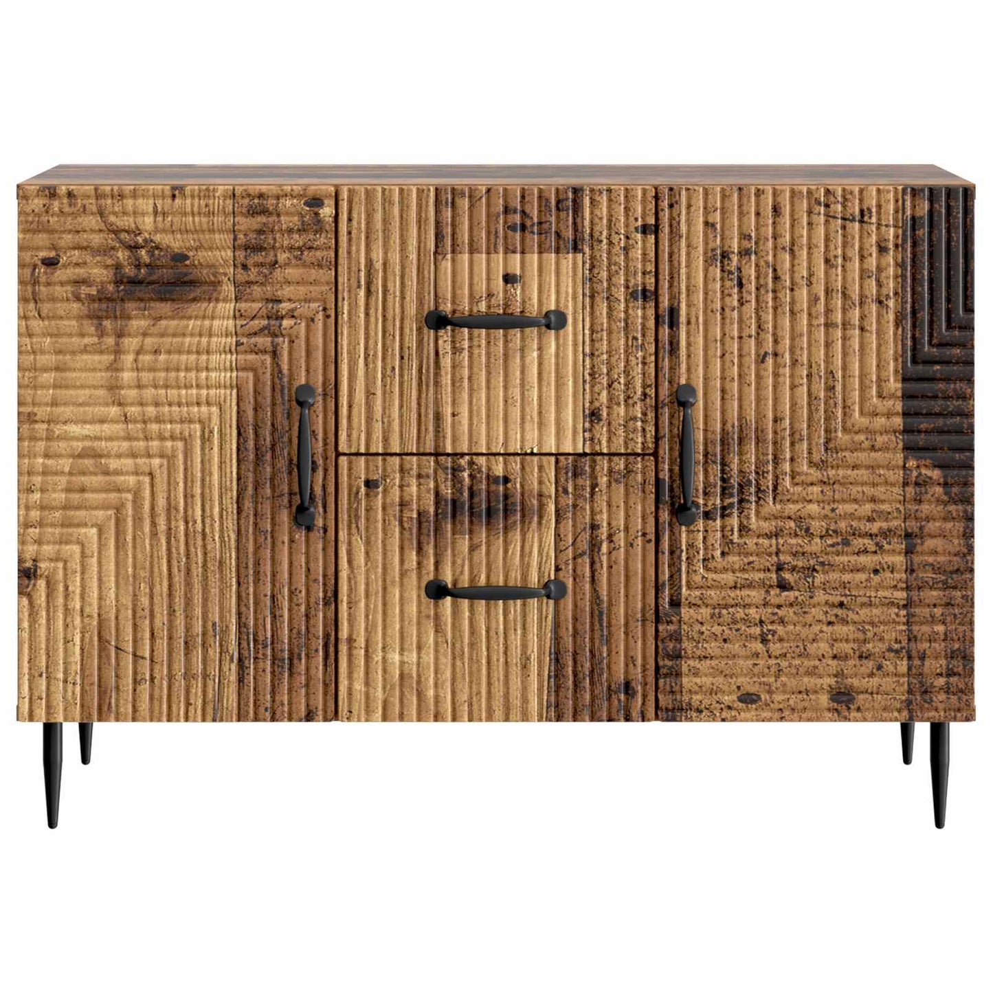 Dressoir met lade Oud hout 89 x 34,5 x 60 cm Bewerkt hout is nu te koop bij PeponiXL, paradijselijk wonen!