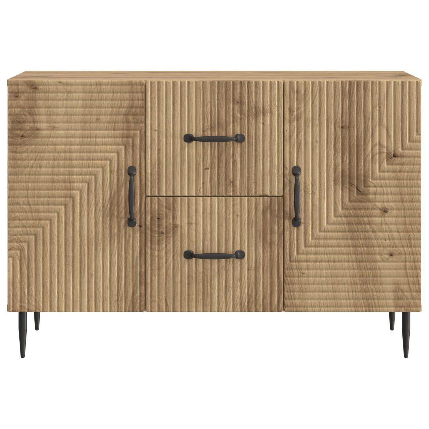 Dressoir Artisanaal eiken 89 x 34,5 x 60 cm Bewerkt hout is nu te koop bij PeponiXL, paradijselijk wonen!