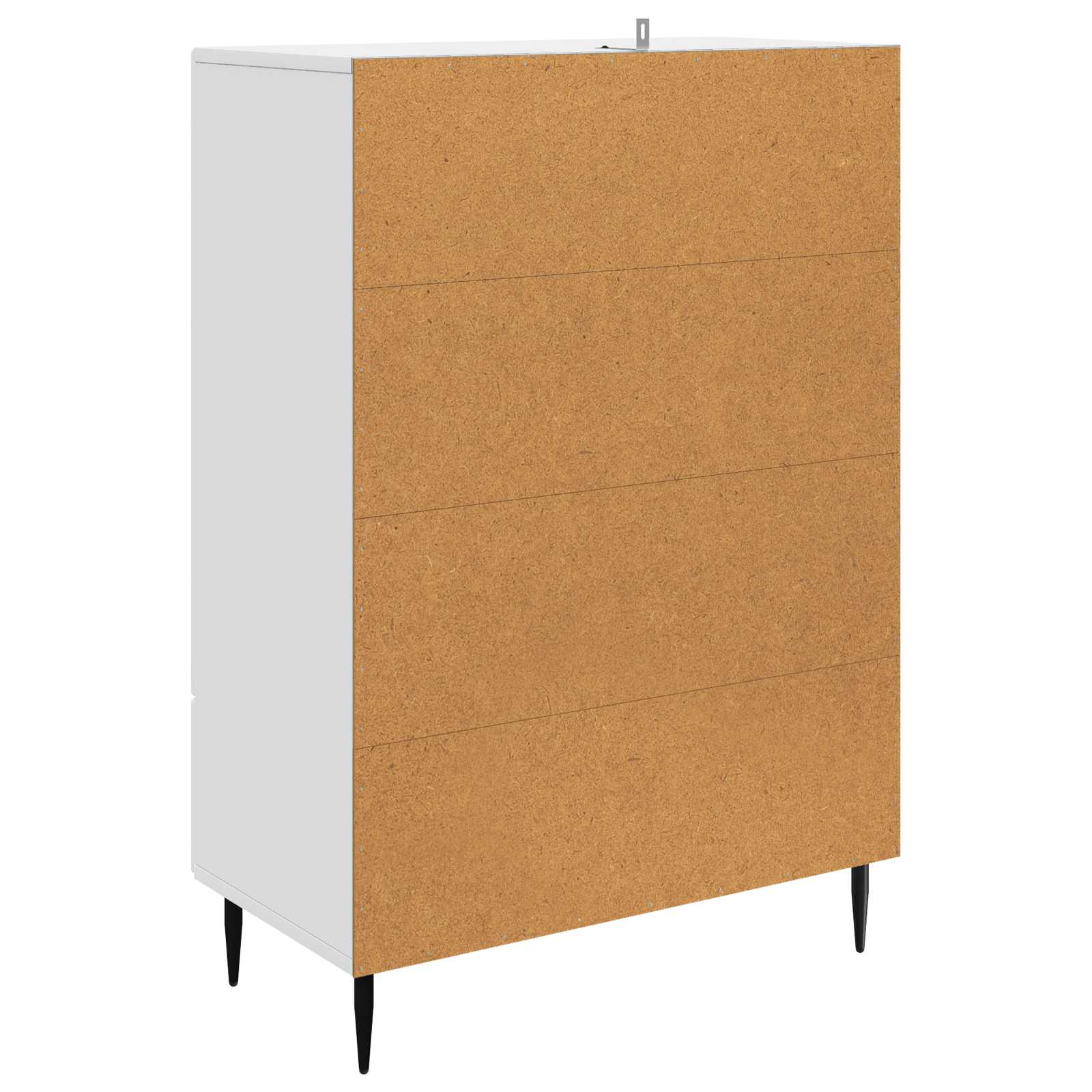 Dressoir Wit 66 x 34,5 x 95 cm Bewerkt hout is nu te koop bij PeponiXL, paradijselijk wonen!