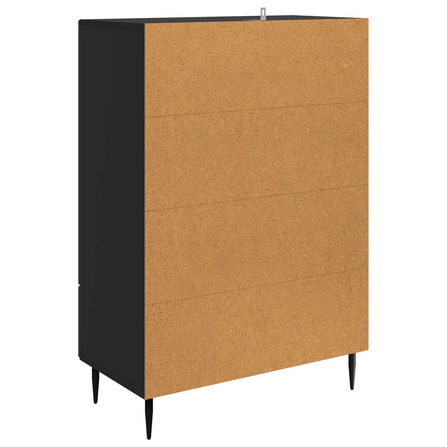 Dressoir met lade Zwart 66 x 34,5 x 95 cm Bewerkt hout is nu te koop bij PeponiXL, paradijselijk wonen!