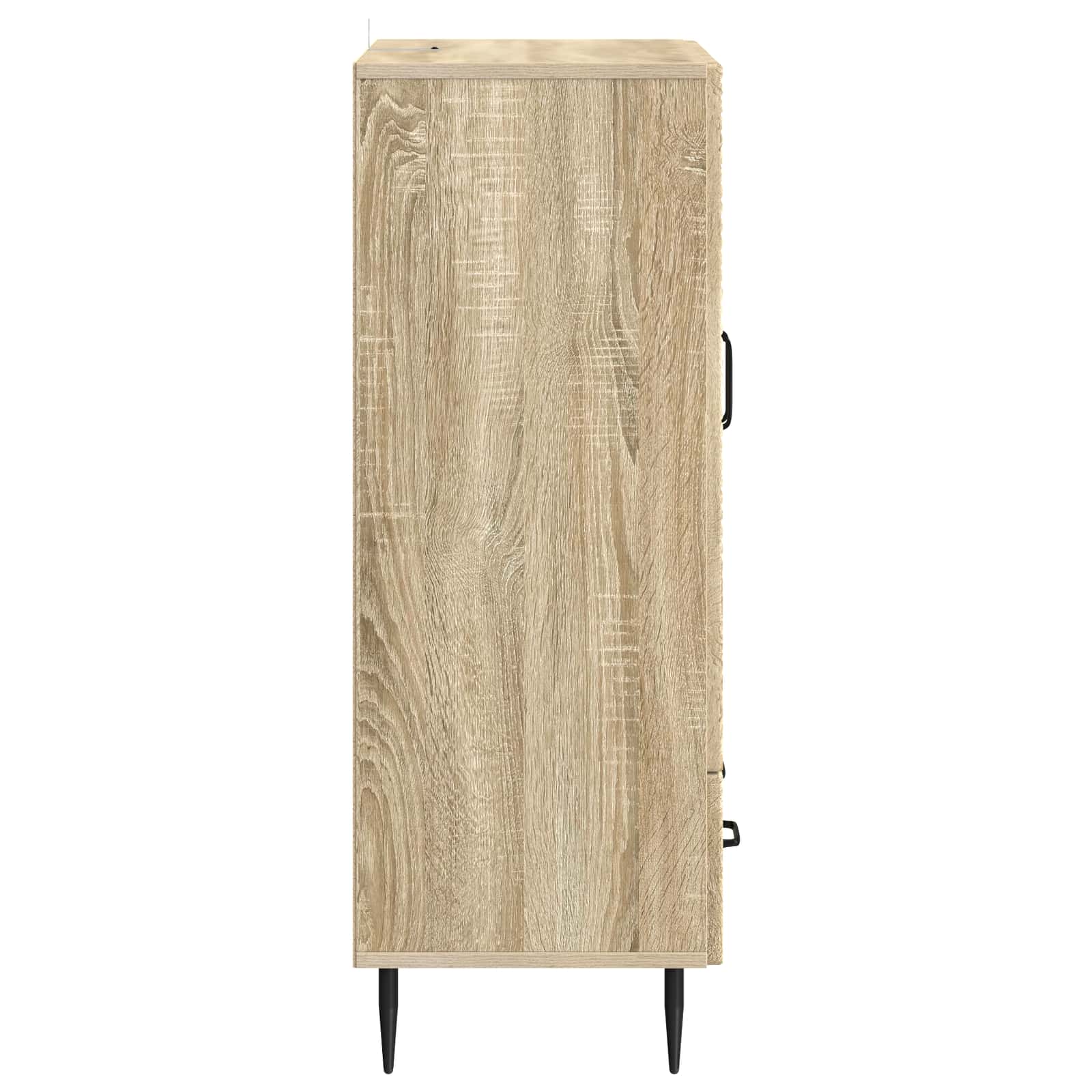 Dressoir met lade Sonoma Eiken 66 x 34,5 x 95 cm Bewerkt hout is nu te koop bij PeponiXL, paradijselijk wonen!