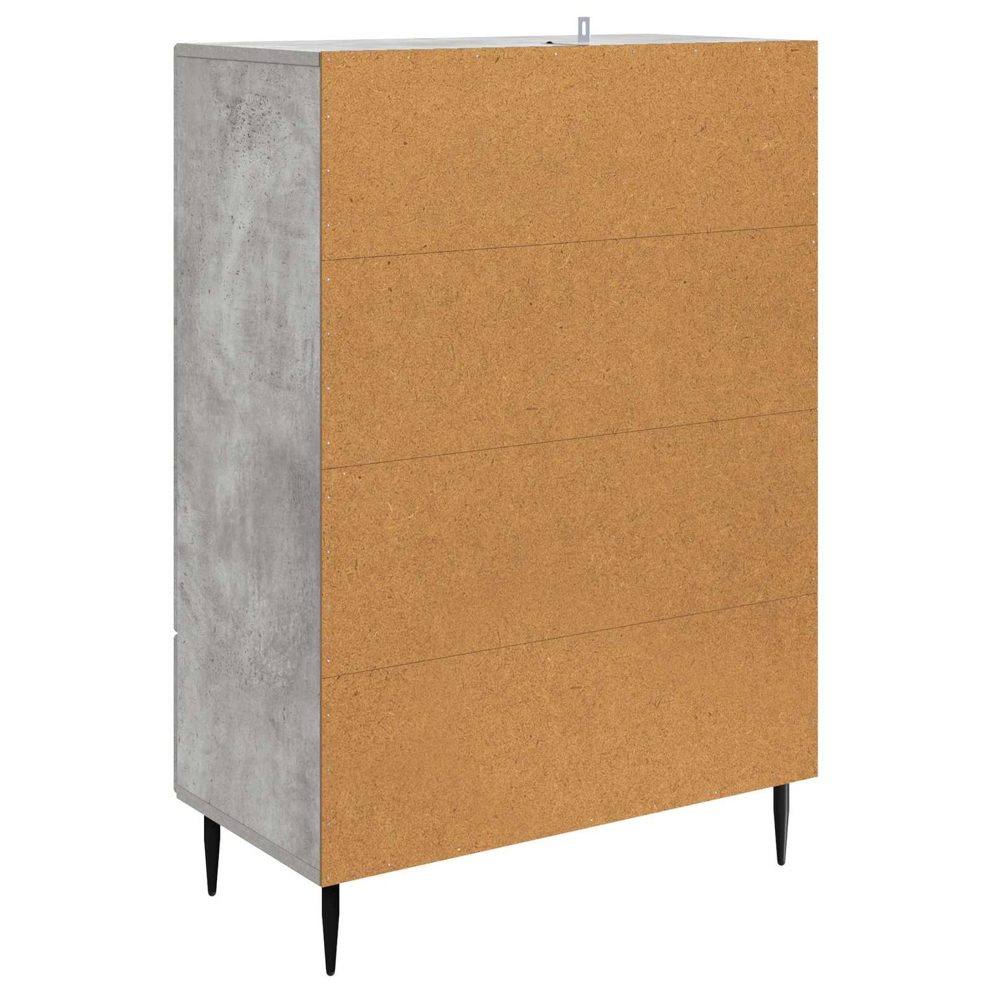 Dressoir met lade Betongrijs 66 x 34,5 x 95 cm Bewerkt hout is nu te koop bij PeponiXL, paradijselijk wonen!