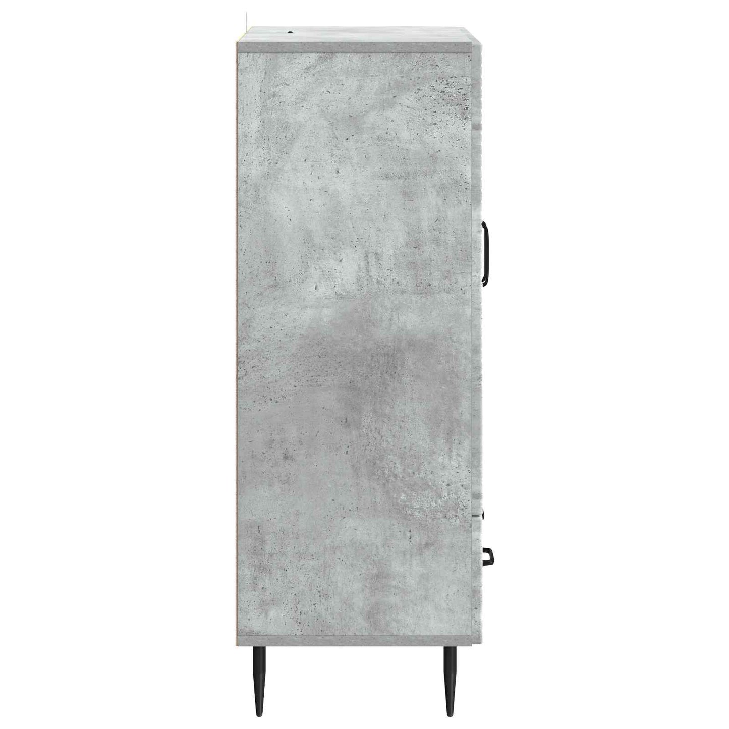 Dressoir met lade Betongrijs 66 x 34,5 x 95 cm Bewerkt hout is nu te koop bij PeponiXL, paradijselijk wonen!