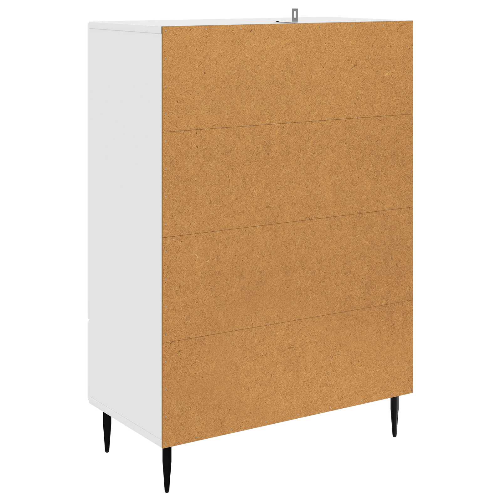Dressoir met lade Hoogglans Wit 66 x 34,5 x 95 cm Bewerkt hout is nu te koop bij PeponiXL, paradijselijk wonen!