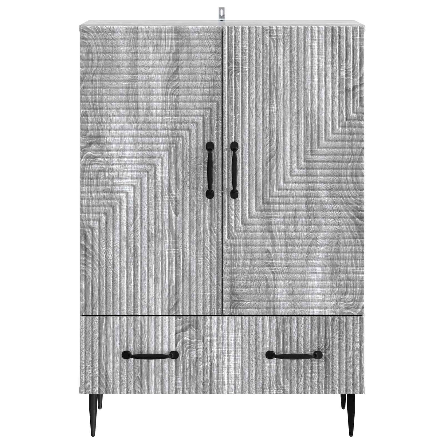Dressoir met lade Grijs sonoma 66 x 34,5 x 95 cm Bewerkt hout is nu te koop bij PeponiXL, paradijselijk wonen!