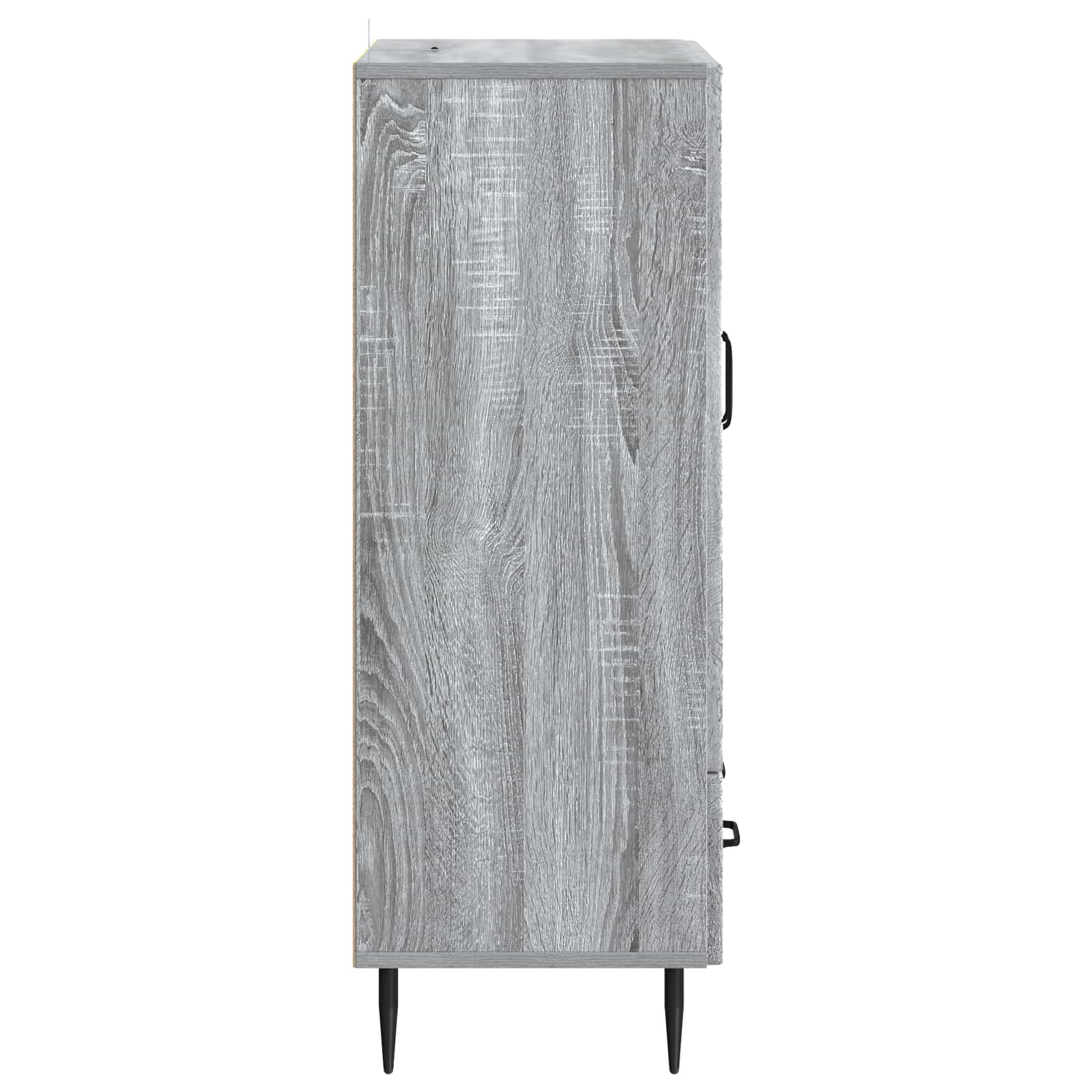 Dressoir met lade Grijs sonoma 66 x 34,5 x 95 cm Bewerkt hout is nu te koop bij PeponiXL, paradijselijk wonen!