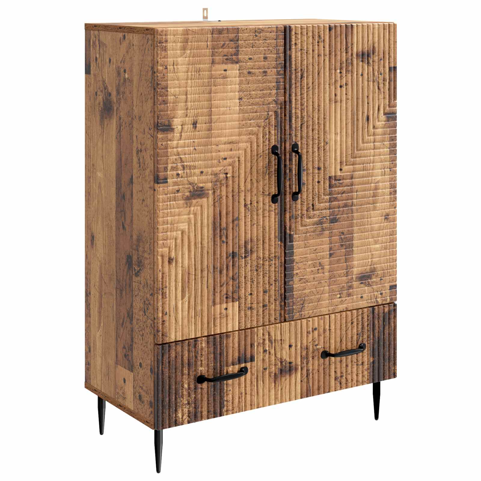 Dressoir met lade Oud hout 66 x 34,5 x 95 cm Bewerkt hout is nu te koop bij PeponiXL, paradijselijk wonen!