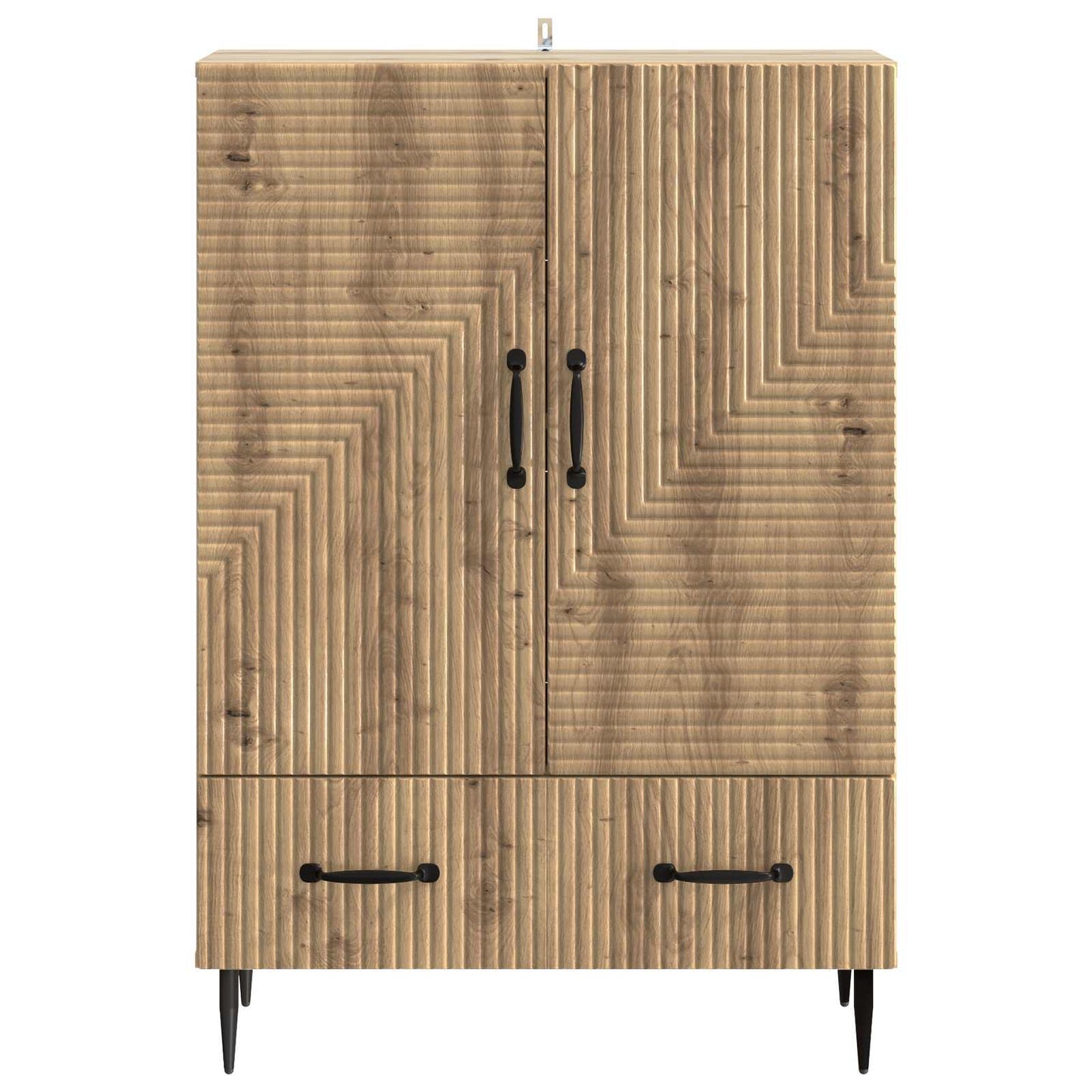 Dressoir Artisanaal eiken 66 x 34,5 x 95 cm Bewerkt hout is nu te koop bij PeponiXL, paradijselijk wonen!