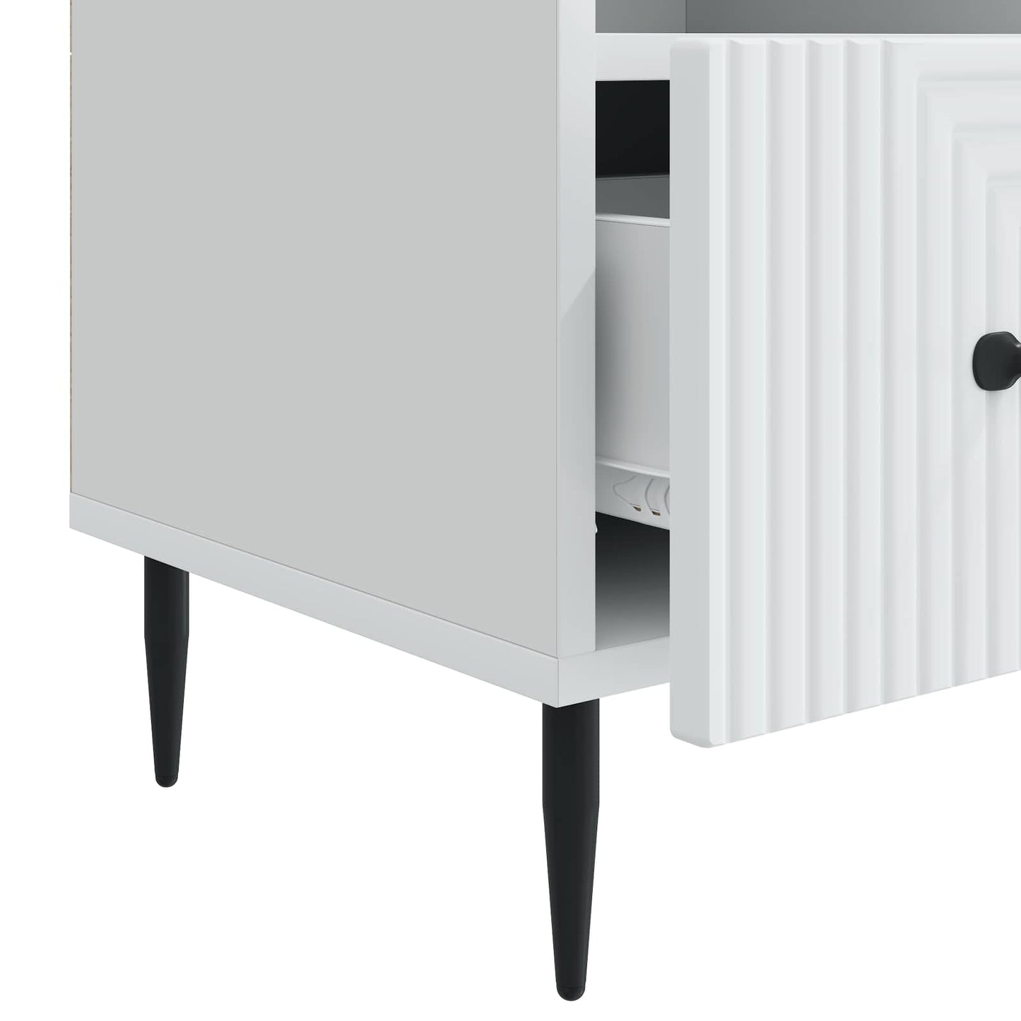 TV-kast met lade Wit 102 x 34,5 x 50 cm Bewerkt hout is nu te koop bij PeponiXL, paradijselijk wonen!
