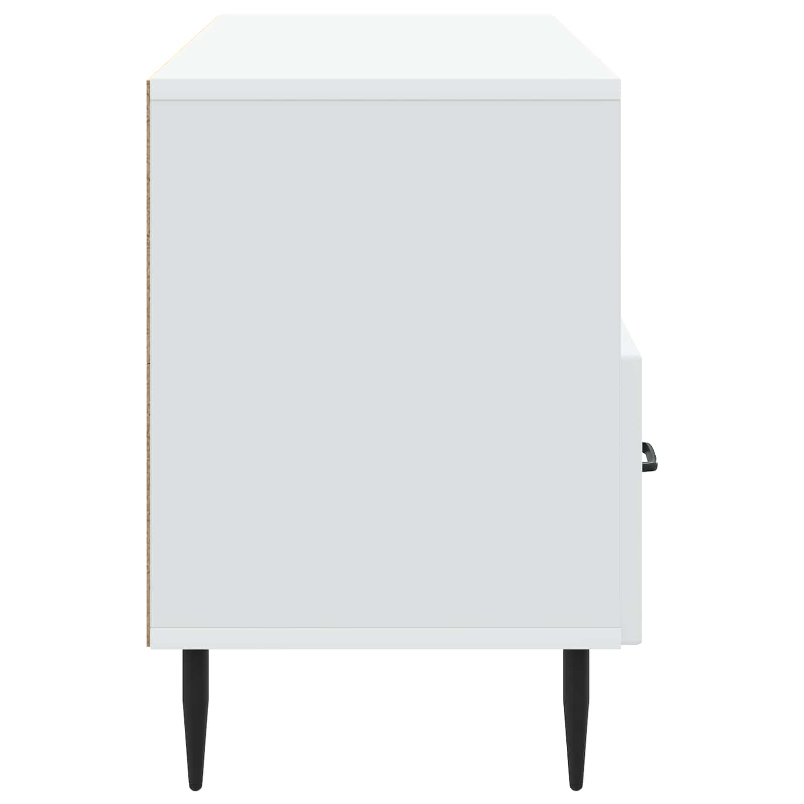 TV-kast met lade Wit 102 x 34,5 x 50 cm Bewerkt hout is nu te koop bij PeponiXL, paradijselijk wonen!