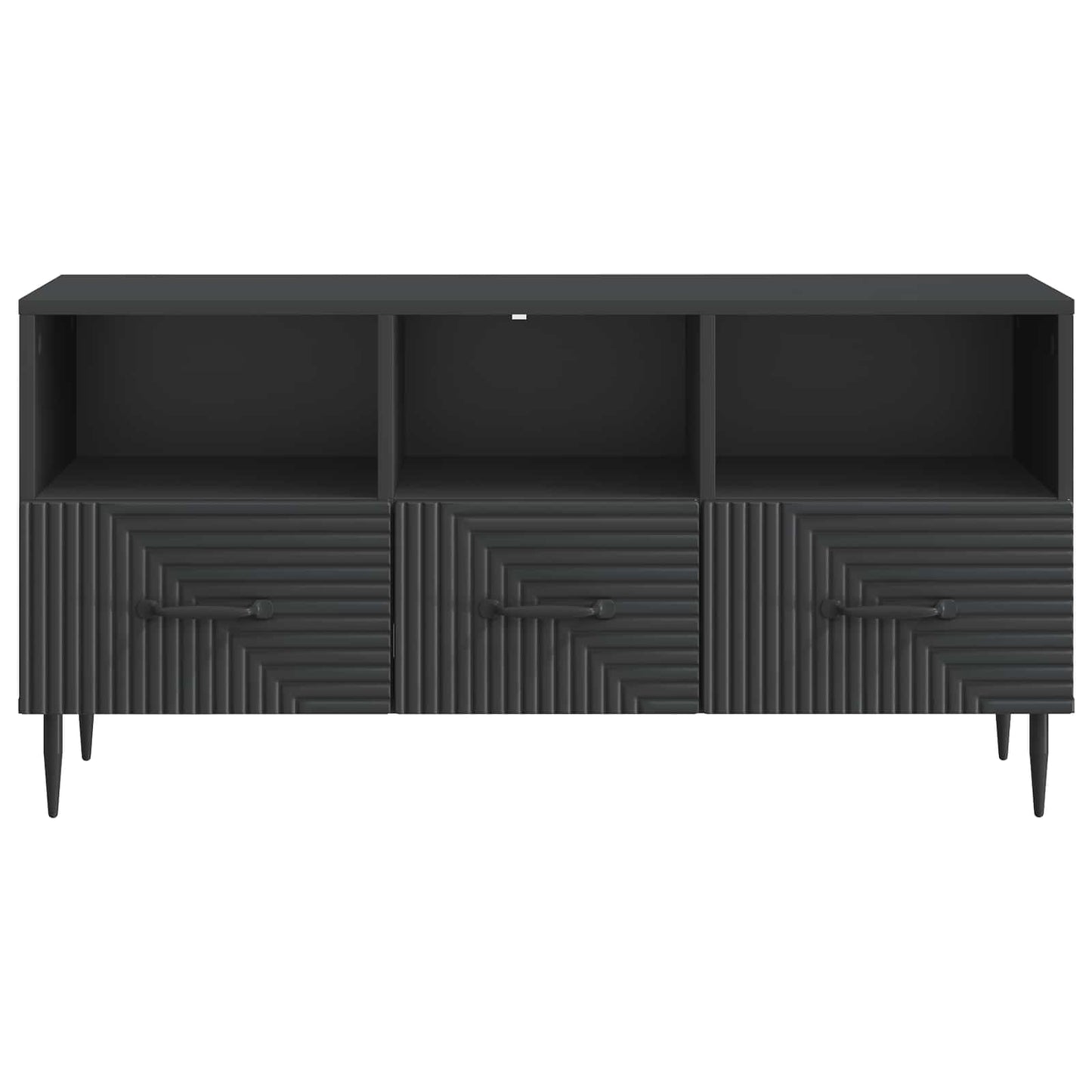 TV-kast met lade Zwart 102 x 34,5 x 50 cm Bewerkt hout is nu te koop bij PeponiXL, paradijselijk wonen!